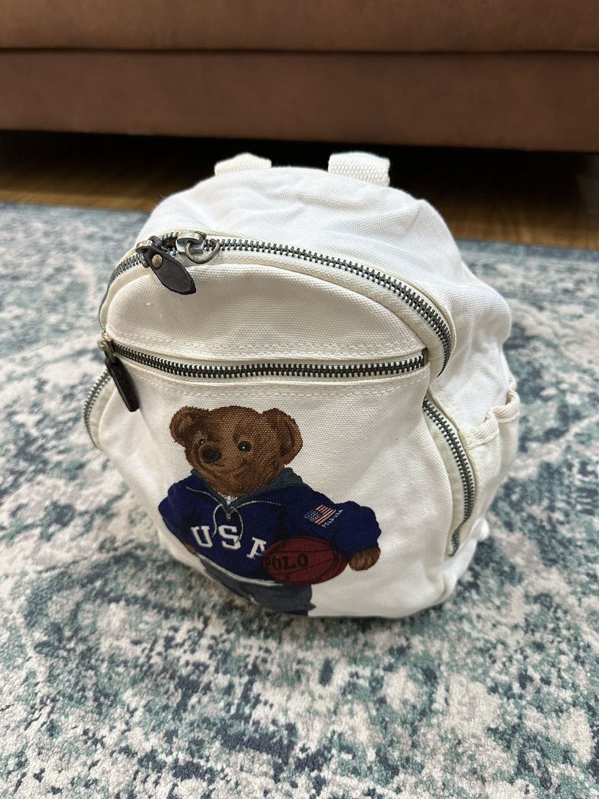 Polo Ralph Lauren Vintage Polo Bear Ralph Lauren Heavy Cotton Backpack Size ONE SIZE - 5 Thumbnail