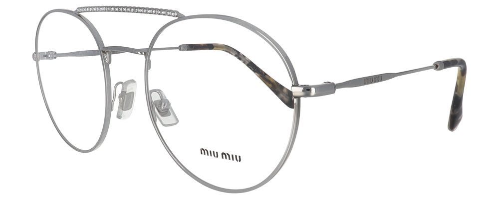 image of Miu Miu Sunglasses in Silver, Men's