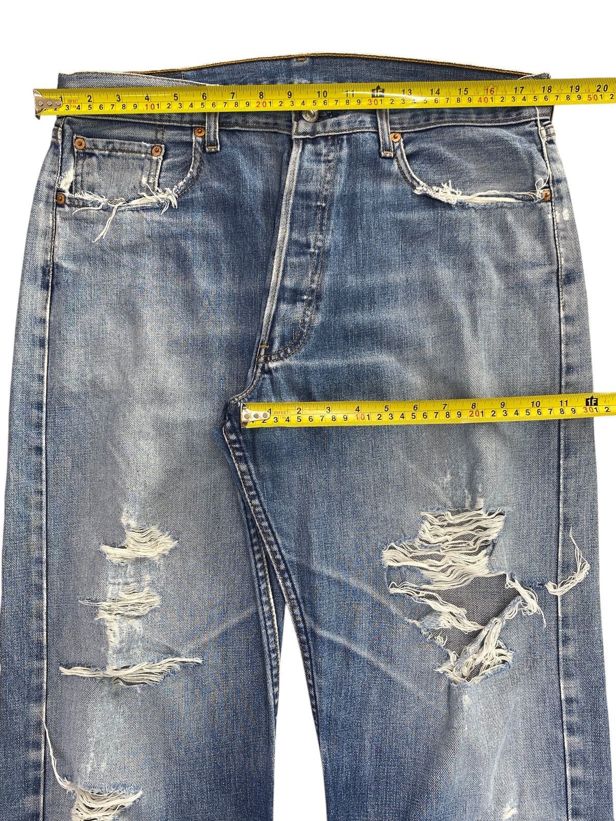 Levi's Vintage Clothing Vintage Y2K Levi’s Faded Wash Distressed Loose Jeans Size US 36 / EU 52 - 11 Thumbnail