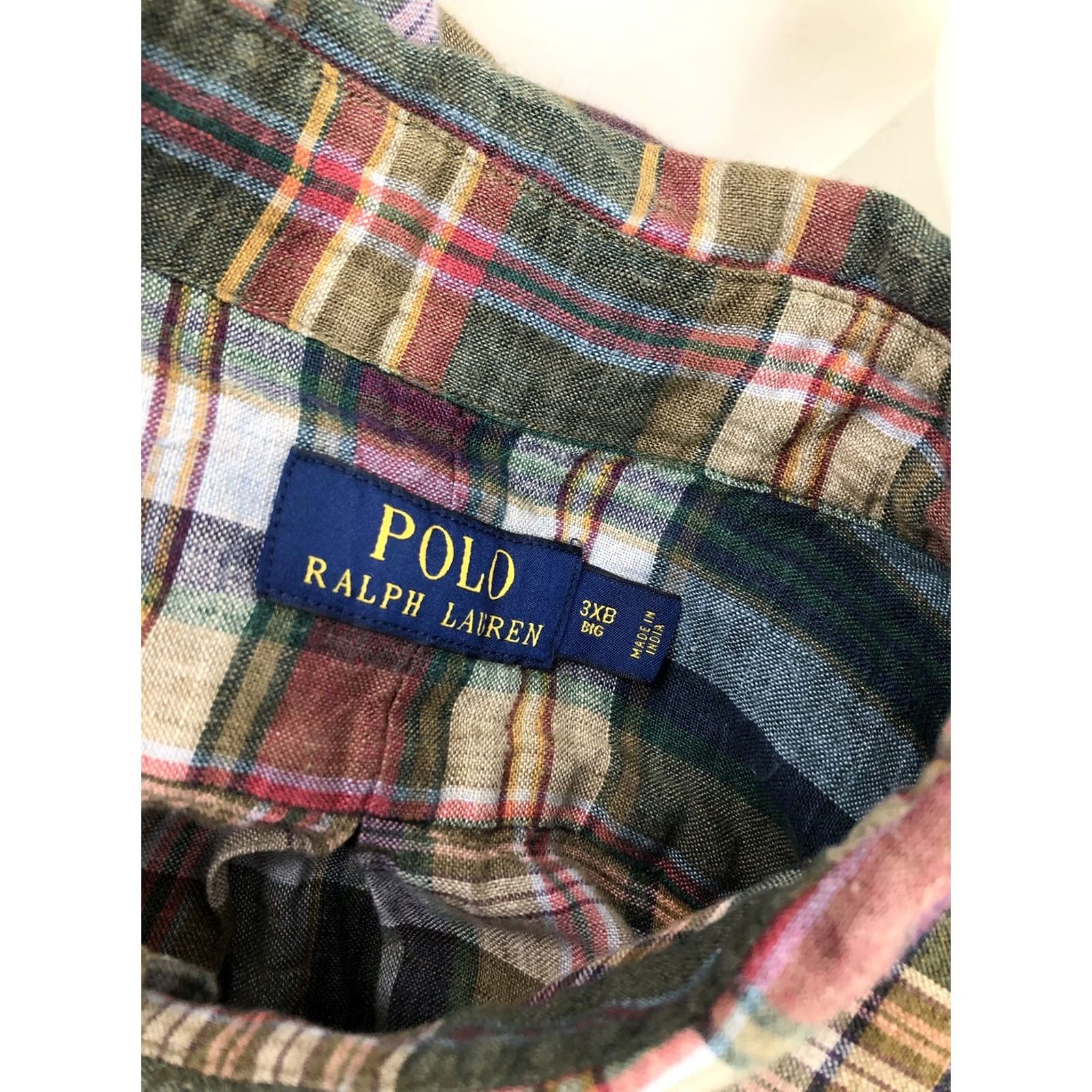 Polo Ralph Lauren POLO RALPH LAUREN LINEN Plaid Check Mens 3X BIG Shirt Long Sleeve Button-Up Multicolor Size US XXL / EU 58 / 5 - 5 Thumbnail