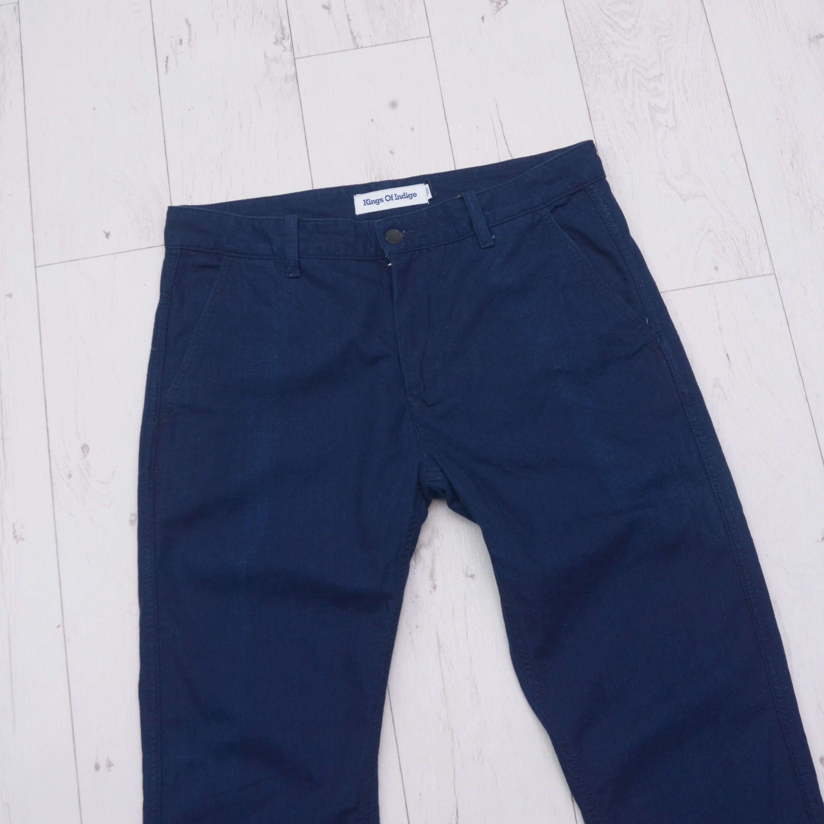 Indigo × Kings Of Indigo KINGS OF INDIGO Denim Pants Jeans Rare Designer Size US 33 - 2 Thumbnail