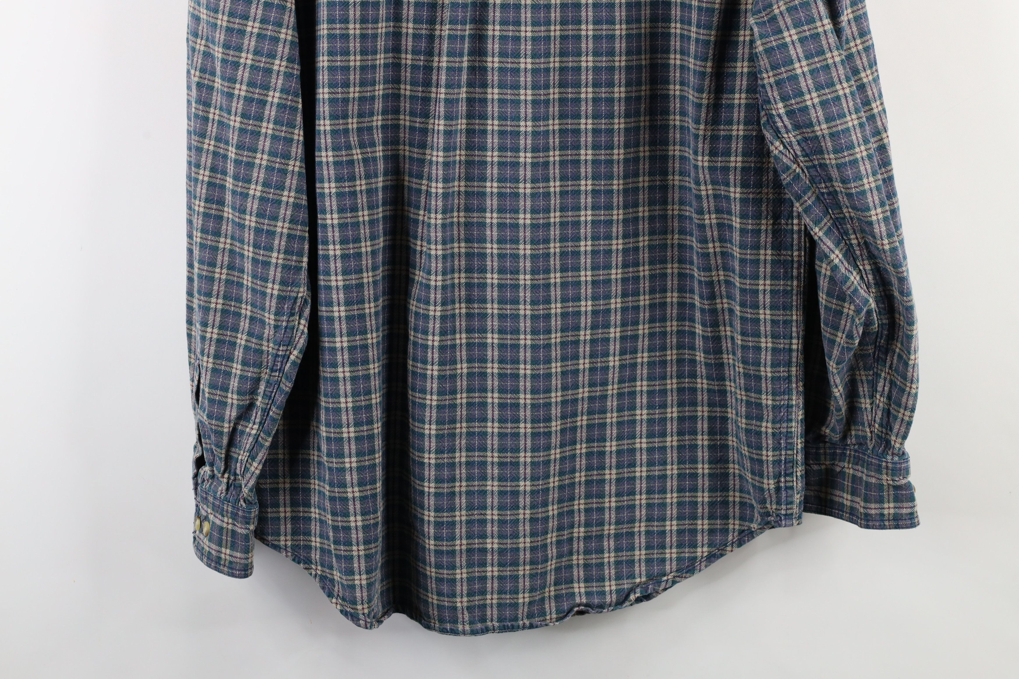 Vintage Vintage 90s Streetwear Heavyweight Collared Button Shirt Size US L / EU 52-54 / 3 - 12 Thumbnail