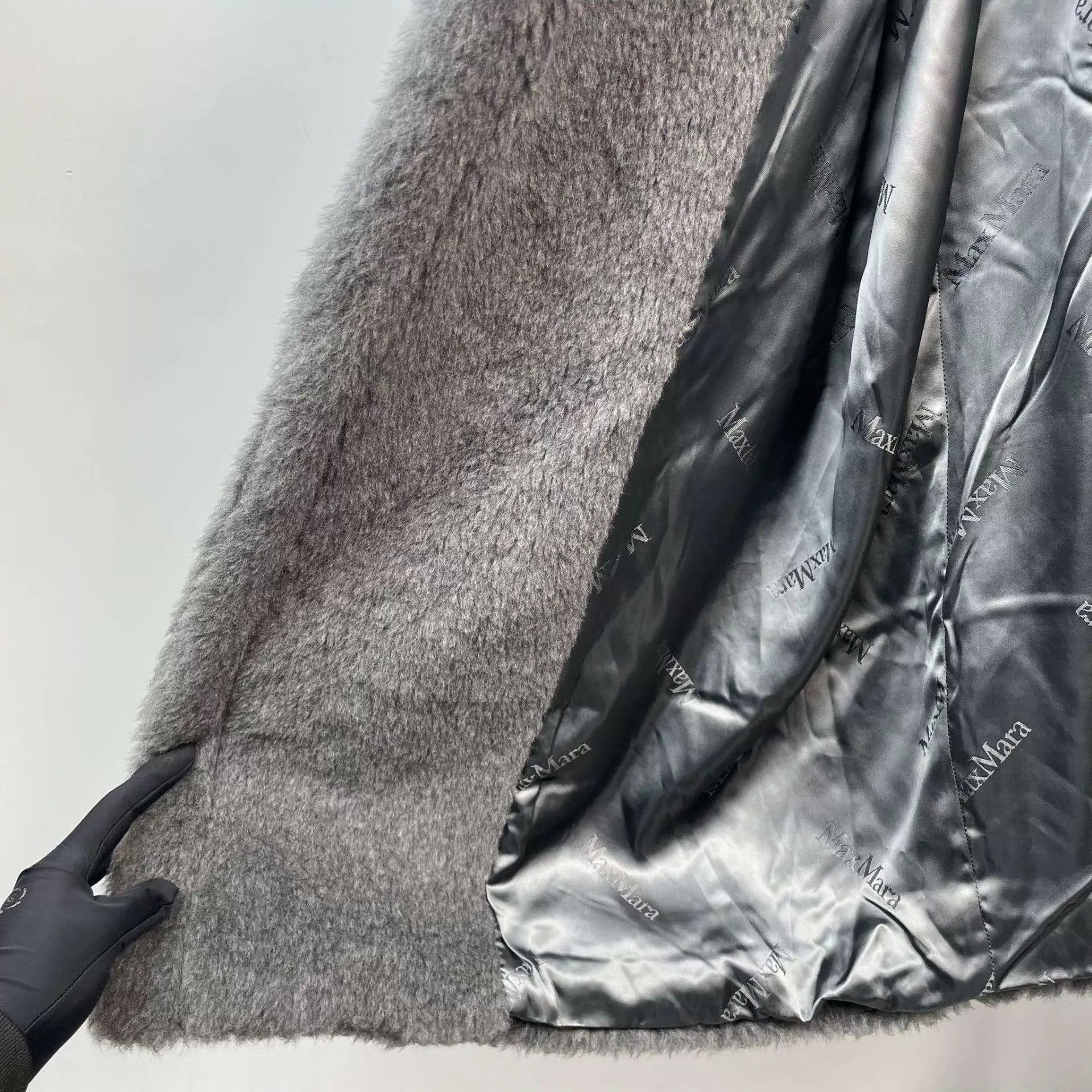 Max Mara MaxMara Teddy Coat Gray Hooded Runway Size S Size S / US 4 / IT 40 - 9 Thumbnail