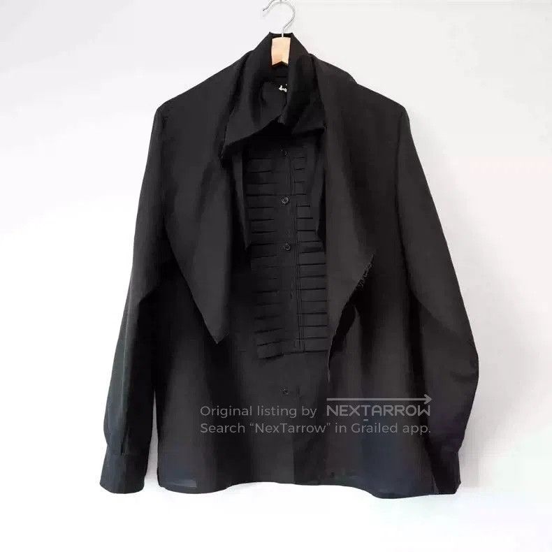 Yohji Yamamoto Yohji Yamamoto 2009AW pleated organ cotton linen shirt. Size US M / EU 48-50 / 2 - 2 Thumbnail