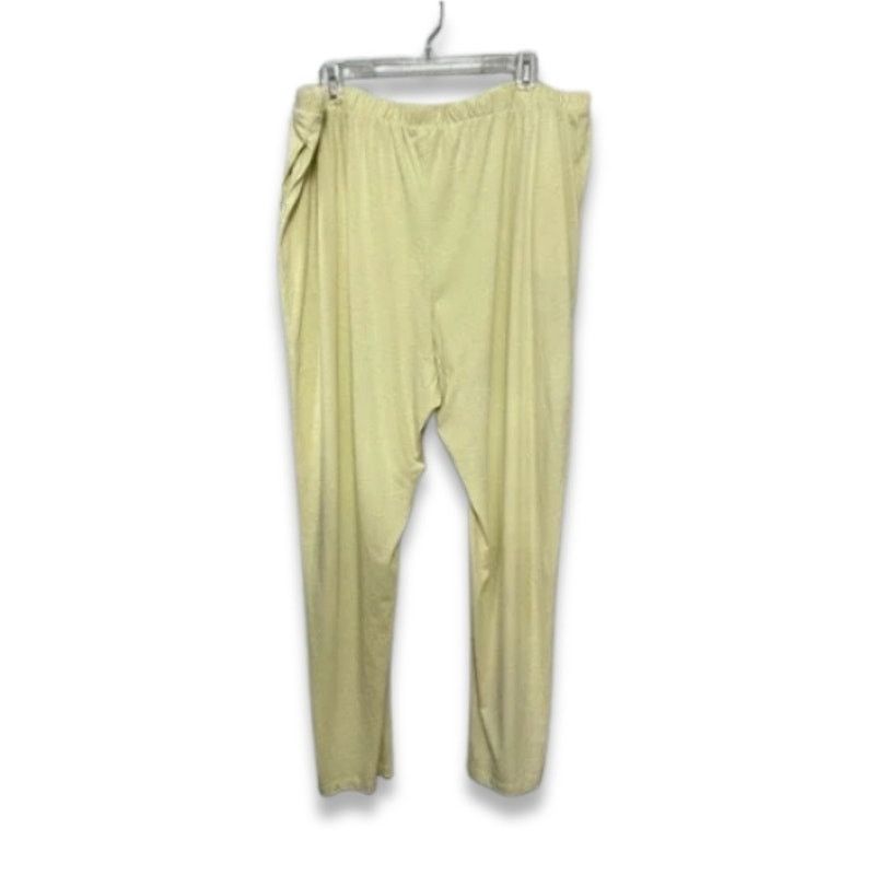 Other Open Edit Pull-On Pants Pocket Knit Yellow Women's 2X NWOT Size 40" / US 18 - 4 Thumbnail