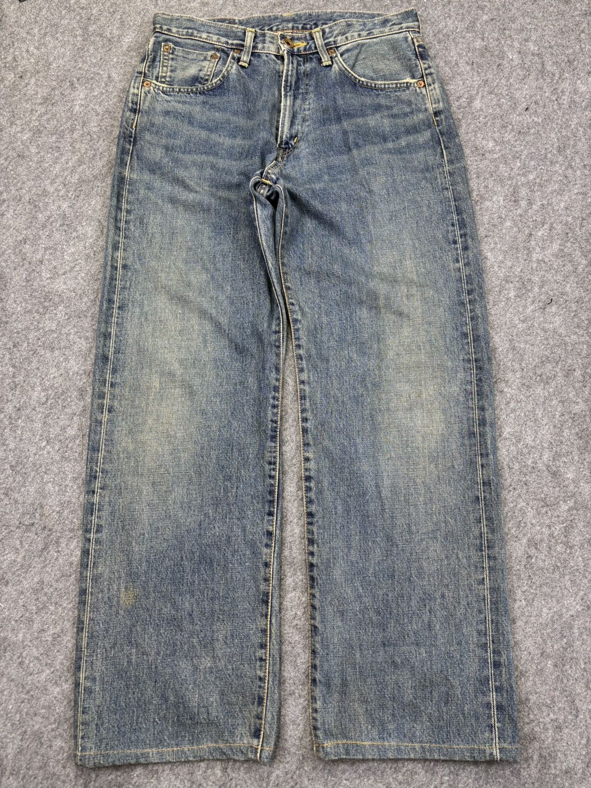 Edwin 💥Wide Selvedge💥Edwim 505x Selvedge Rusty Style Denim K17 Size US 31 - 16 Thumbnail