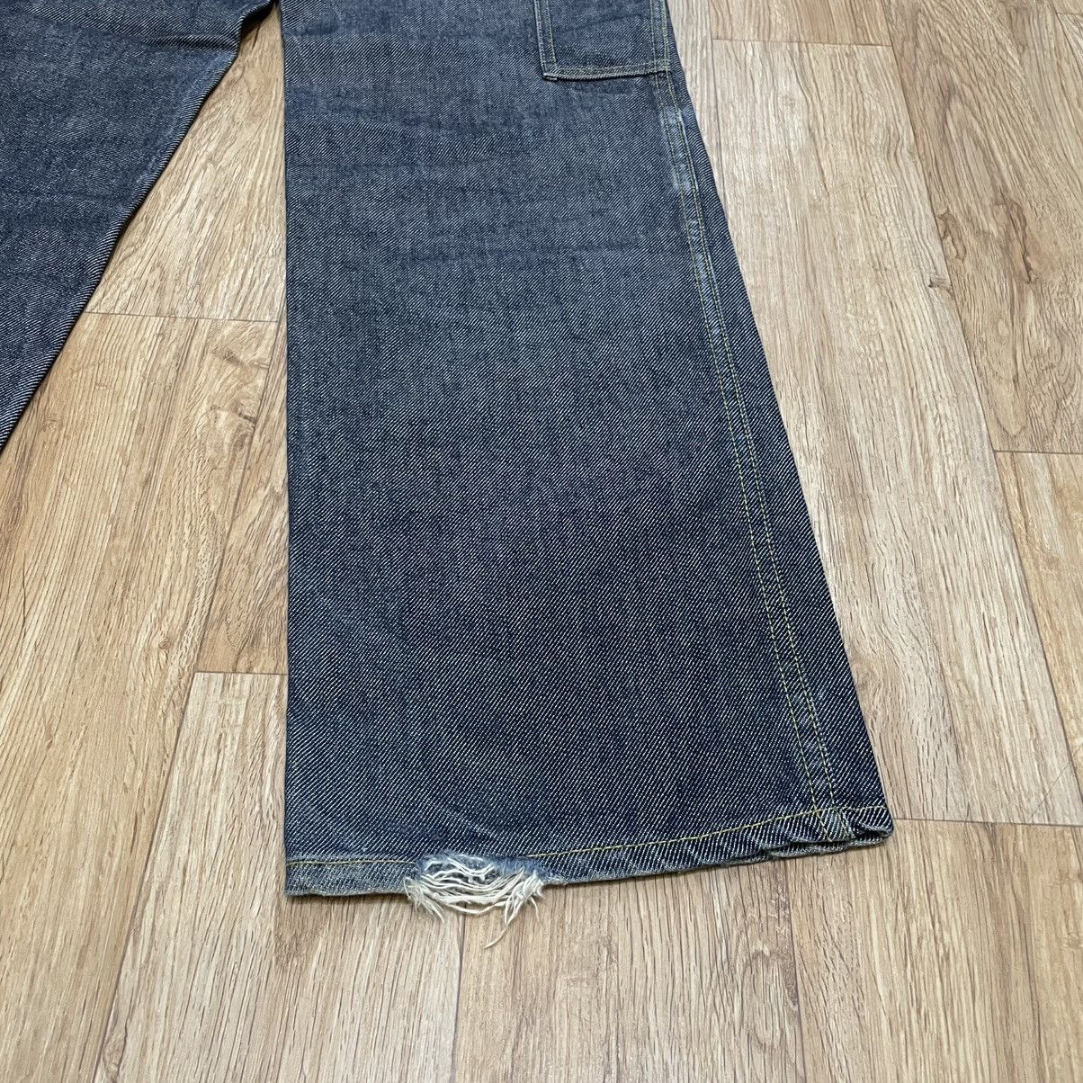 Issey Miyake Zucca Wide Leg Raw Indigo Denim Pants Size S Size US 29 - 7 Thumbnail