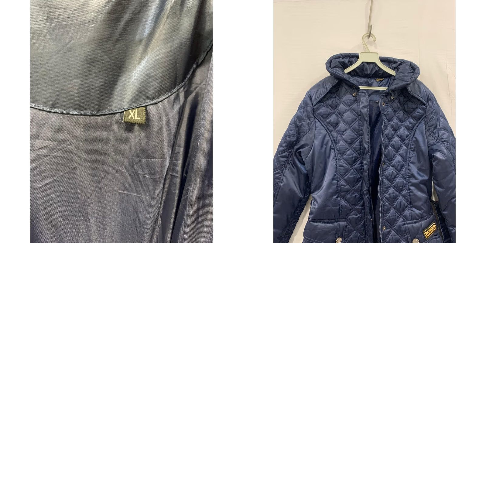 Barbour Barbour International Quilted Belted Jacket Women XL Navy Blue Slim Fit Jacket Size XL / US 12-14 / IT 48-50 - 8 Thumbnail