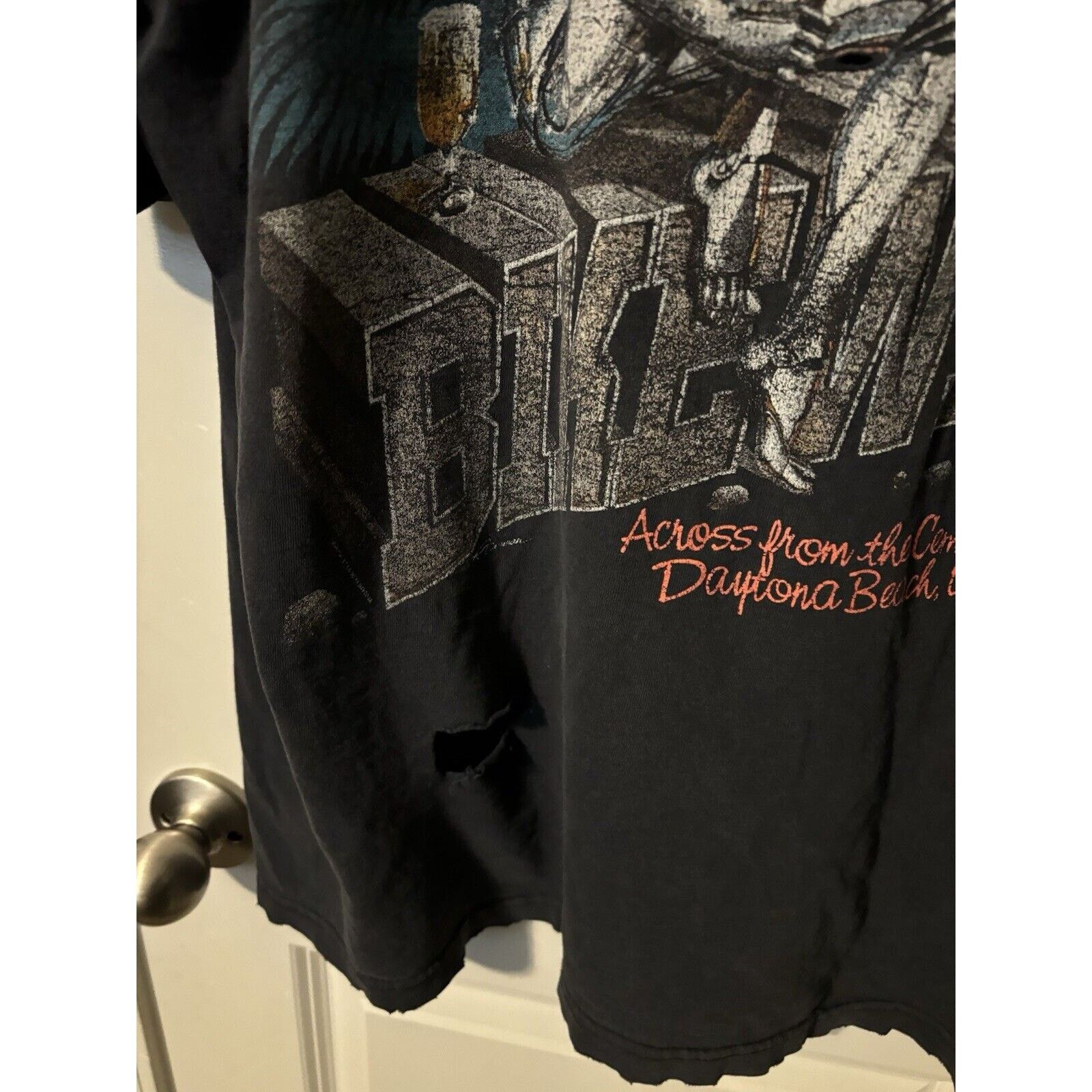 Other vintage black boothill 97 rare shredded faded T-shirt XL Size US XL / EU 56 / 4 - 4 Thumbnail