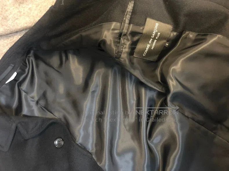 Comme des Garcons CDG Homme Plus Wool Cashmere Coat S. Size US S / EU 44-46 / 1 - 2 Thumbnail