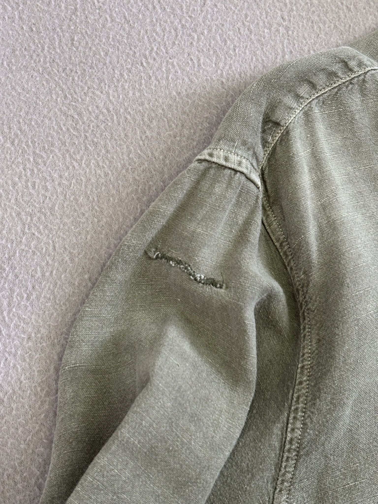 Our Legacy OUR Legacy Khaki shirt Linen size 48 Size US M / EU 48-50 / 2 - 10 Thumbnail