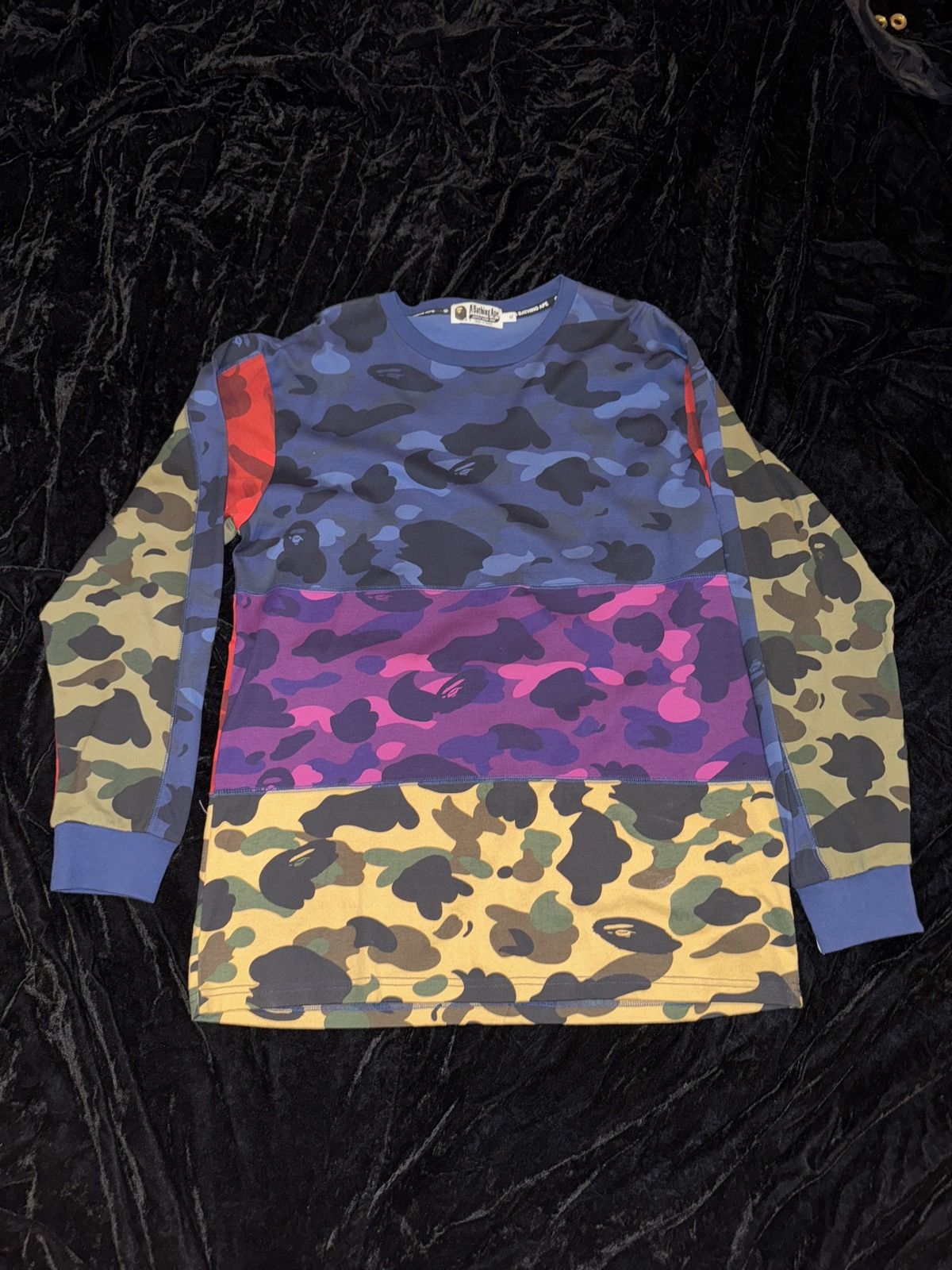 Bape Bape Multi Camo Long-sleeve Tee Size US XL / EU 56 / 4 - 1 Thumbnail