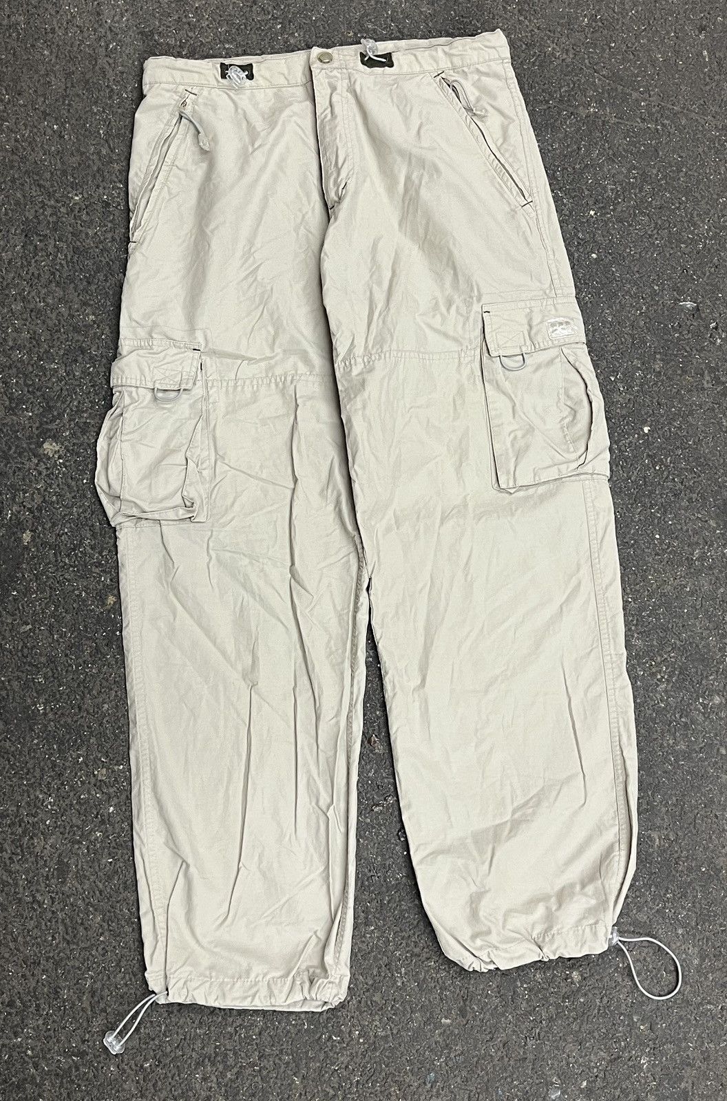 Vintage Cargo lightweight track pants baggy fit streetwear hype rare Size US 34 / EU 50 - 1 Thumbnail