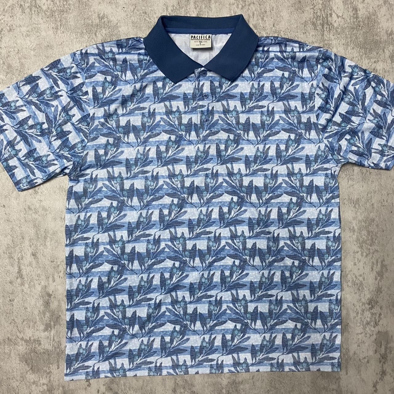 Other Blue and white striped short sleeve polo shirt Size US L / EU 52-54 / 3 - 1 Thumbnail
