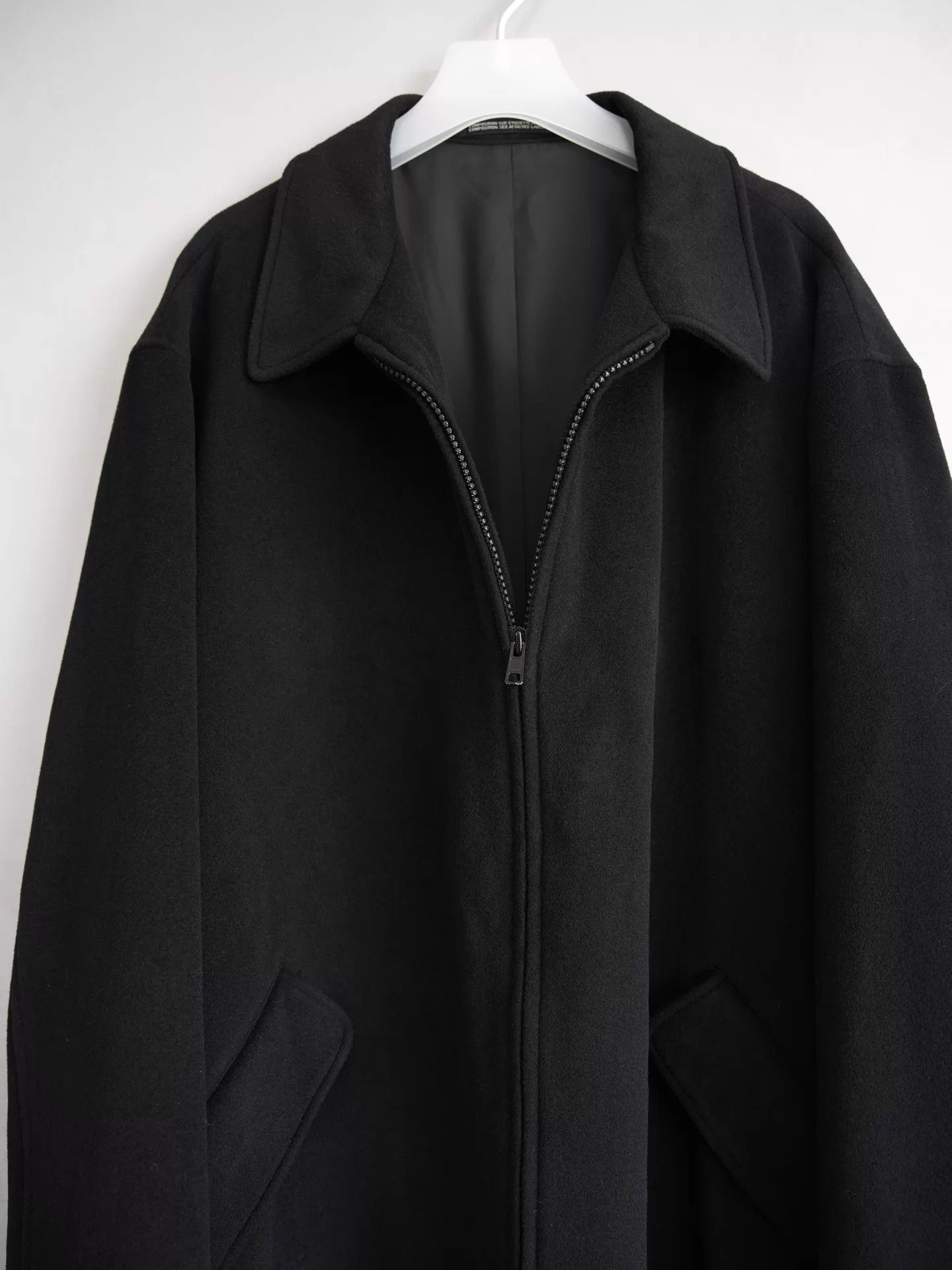 Yohji Yamamoto Yohji Yamamoto 01AW Zipper Cashmere Wool Coat Size US L / EU 52-54 / 3 - 4 Thumbnail