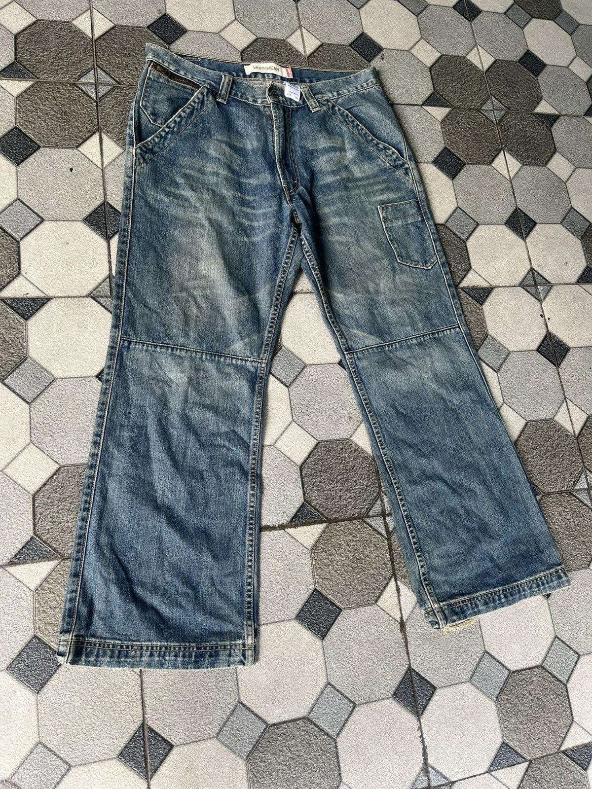 Levi's VINTAGE BAGGY LEVI'S WORKWEAR DENIM JEANS Size US 34 / EU 50 - 3 Thumbnail