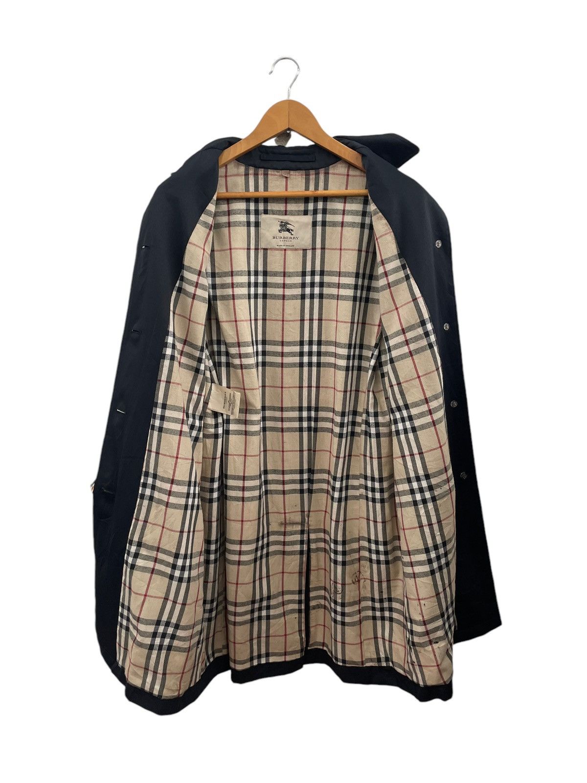Burberry BURBERRY TRENCH COAT BELTED OVERCOAT CHECKERED PLAID Size US M / EU 48-50 / 2 - 4 Thumbnail