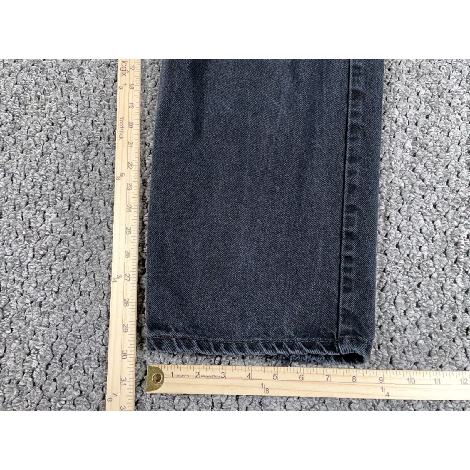 Levi's VINTAGE Levi's 550 Relaxed Fit Jeans Men's 42 x 30 Black Tapered 90s Retro Size US 42 / EU 58 - 6 Thumbnail
