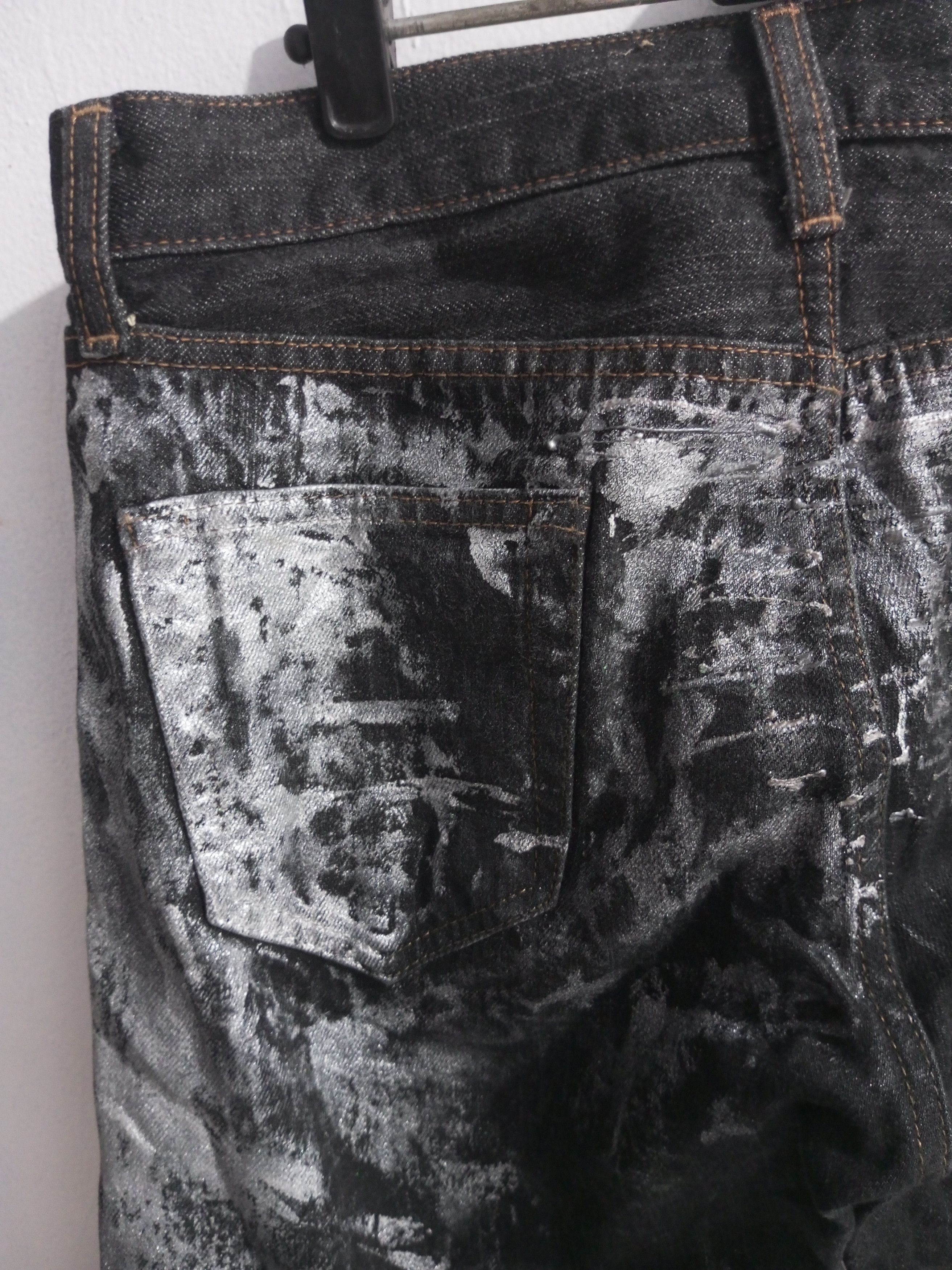 Uniqlo Vintage Uniqlo Painted glitter jeans Size US 31 - 3 Thumbnail