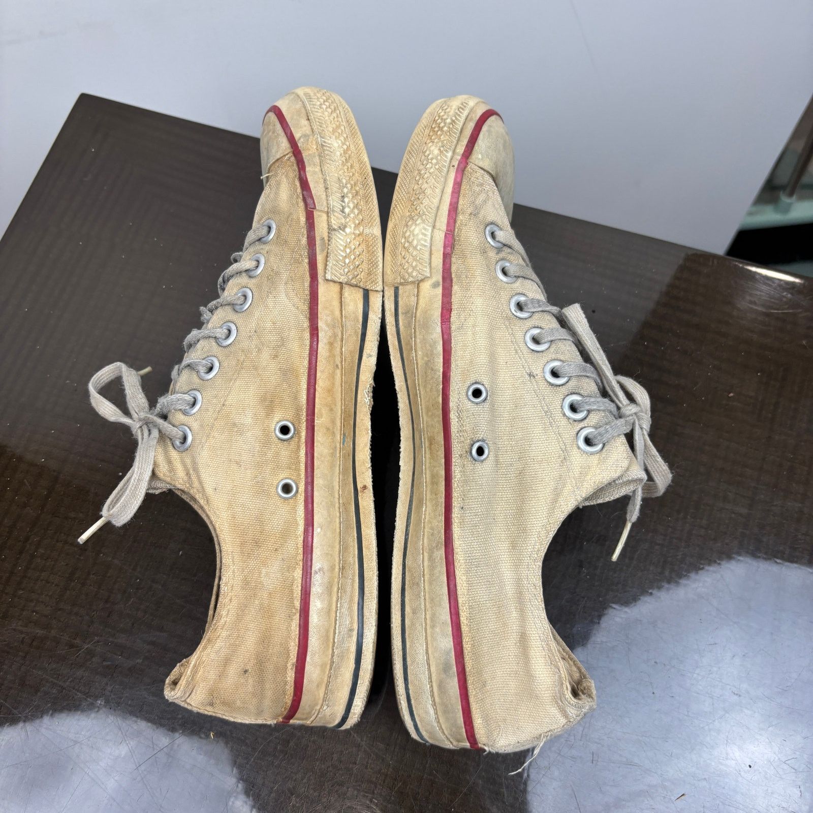 Converse × Vintage Vintage 80s Converse Low Sneakers Shoes Men's 11 Distressed Size US 11 / EU 44 - 7 Thumbnail