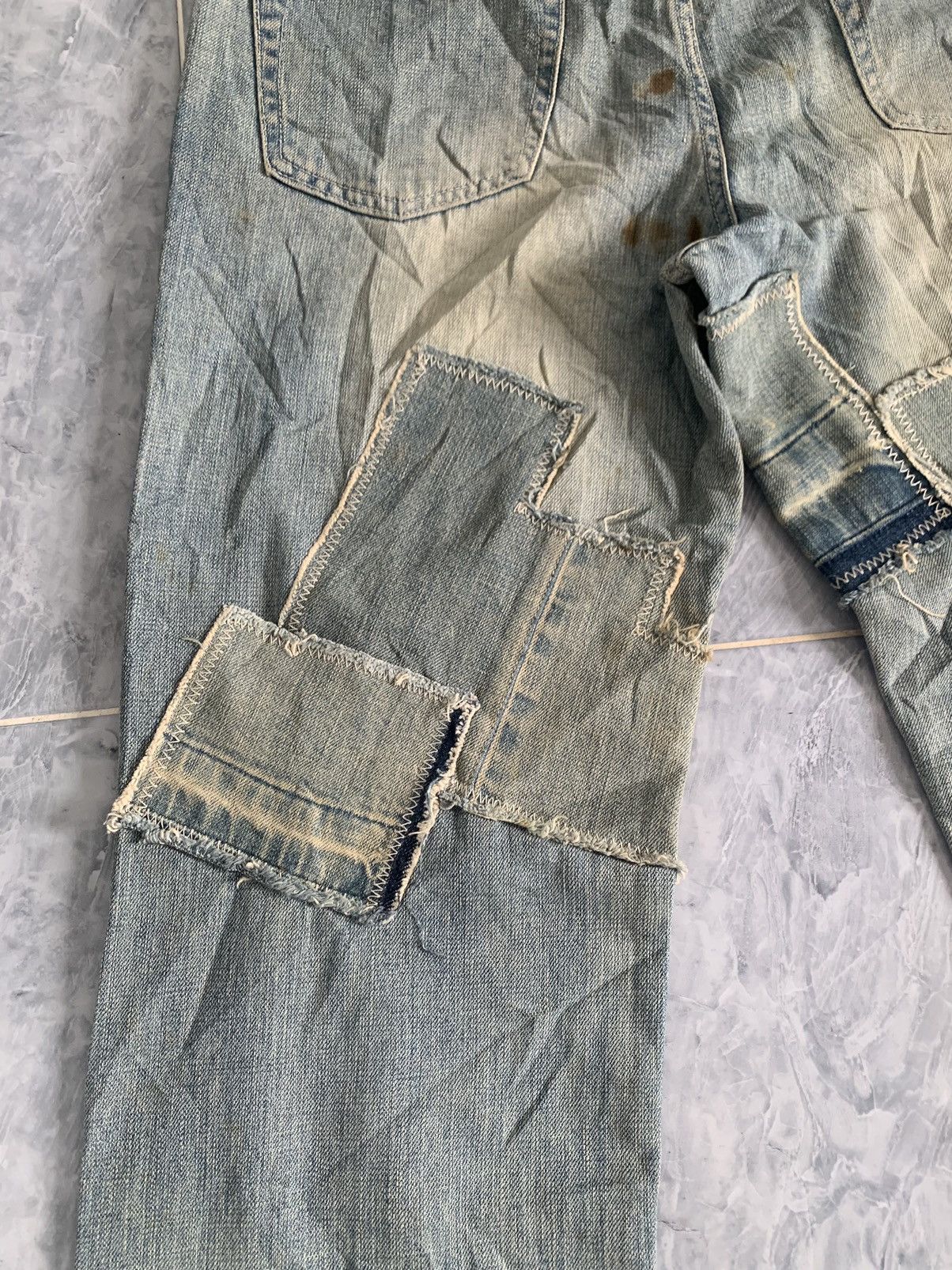Japanese Brand Rageblue Patches Denim Pants Size US 33 - 11 Thumbnail