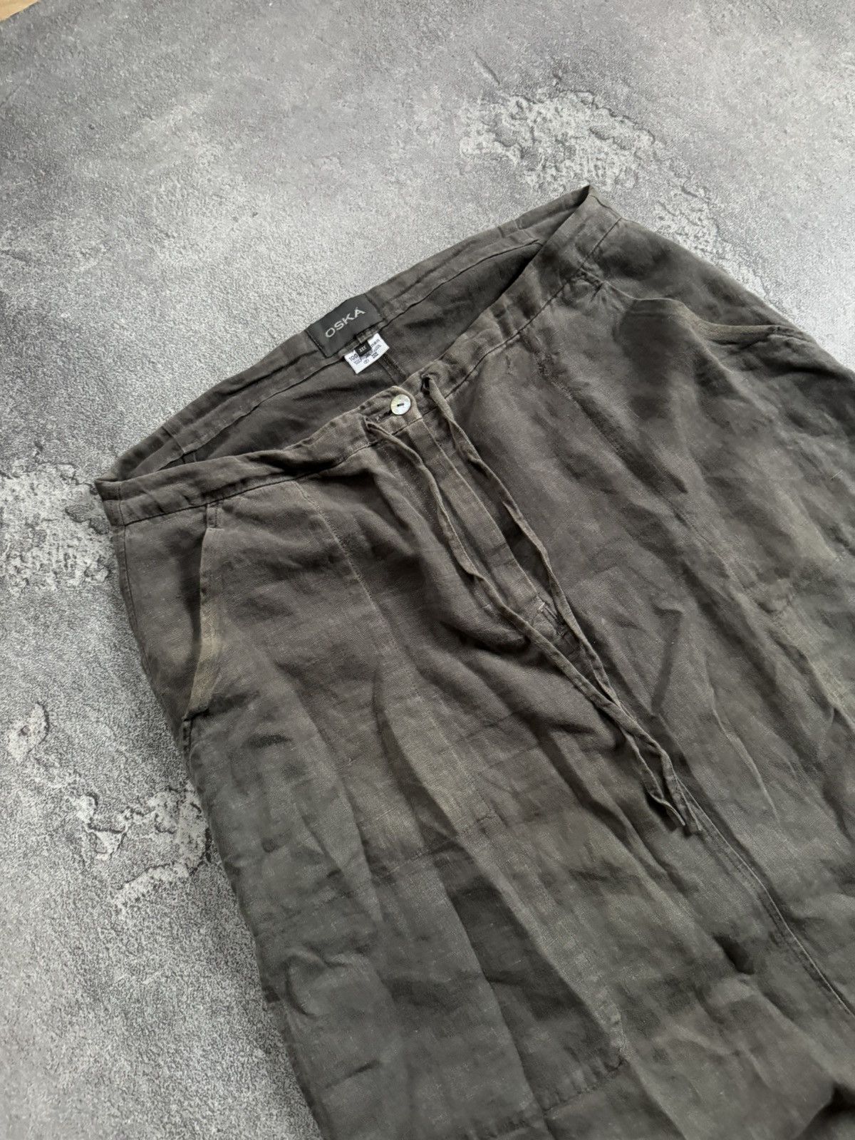 OSKA Oska III size linen avantgarde long relaxed skirt Size 28" / US 6 / IT 42 - 3 Thumbnail