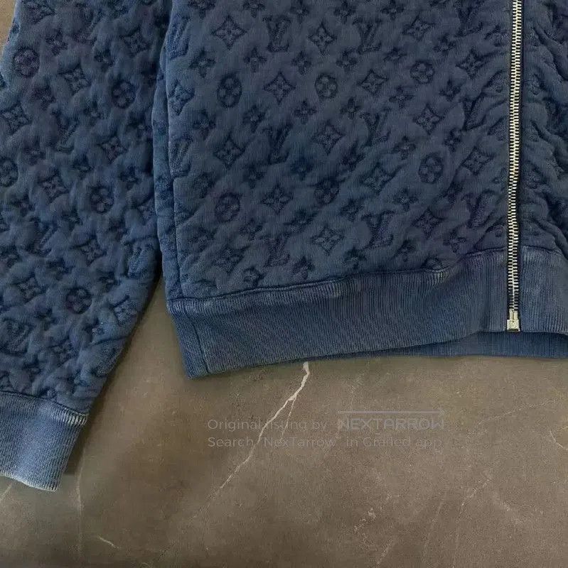 Louis Vuitton Louis Vuitton Blue Cotton Blend Men's Hoodie . Size US M / EU 48-50 / 2 - 6 Thumbnail