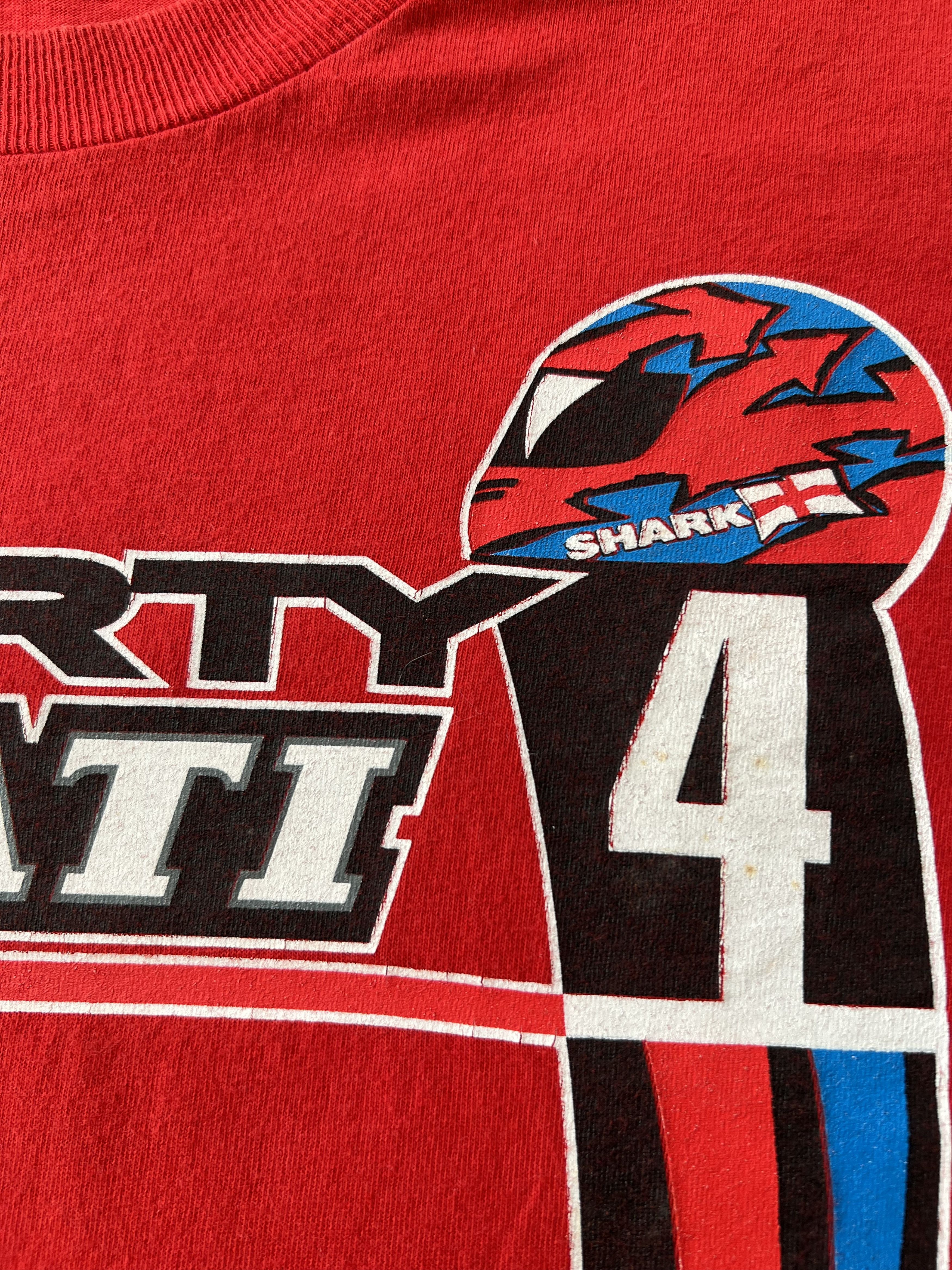 Ducati Vintage 90s Ducati Carl Fogarty Foggy Moto Racing T-shirt Size US XL / EU 56 / 4 - 5 Thumbnail