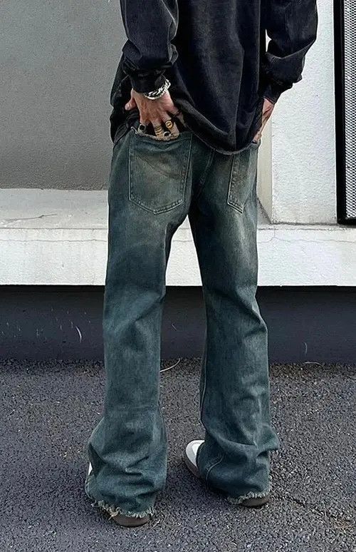 Jean Vintage Autumn Blue Denim Pants Size US 32 / EU 48 - 3 Thumbnail
