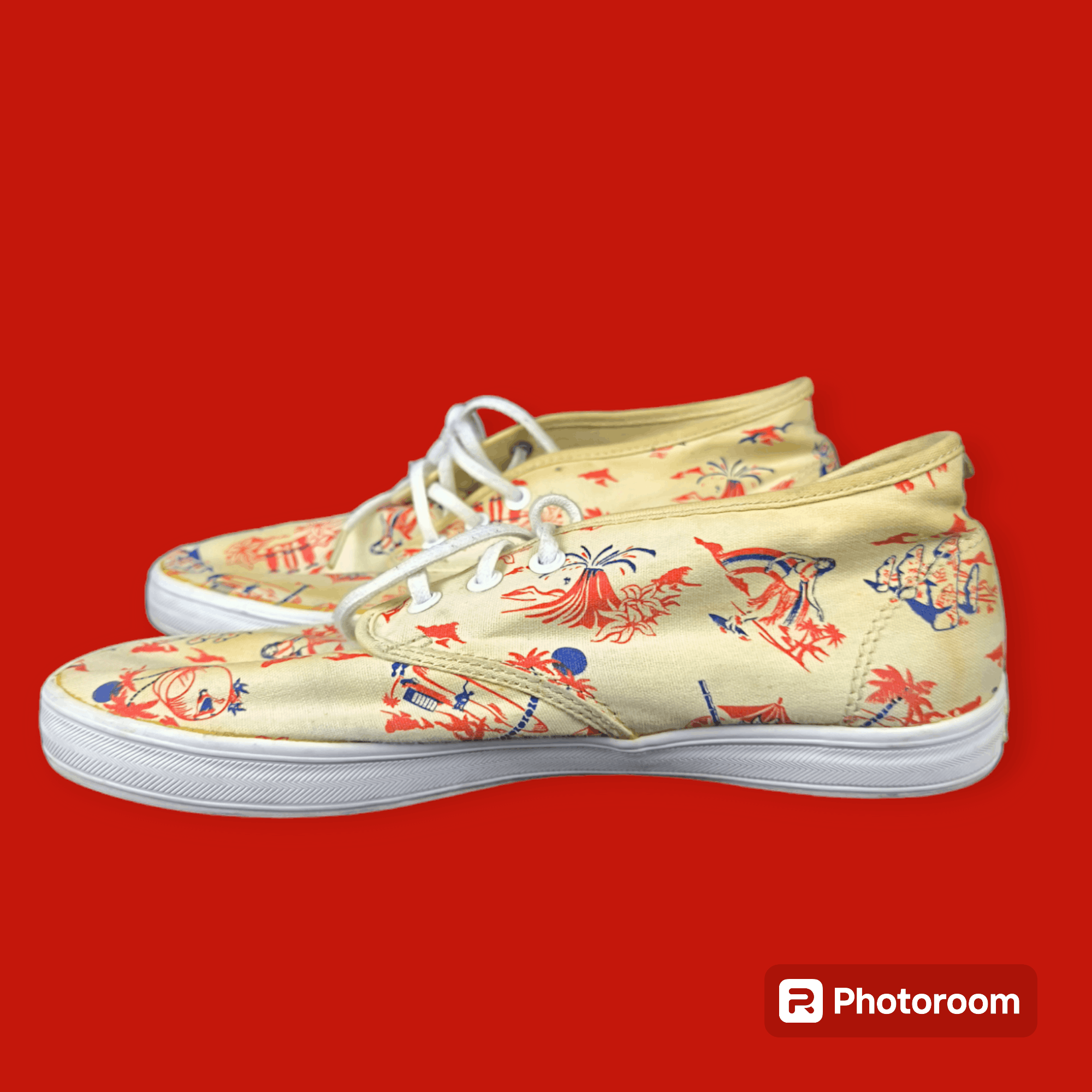 Gravis × Vintage Mens Quarters Aloha Size US 8 / EU 41 - 4 Thumbnail