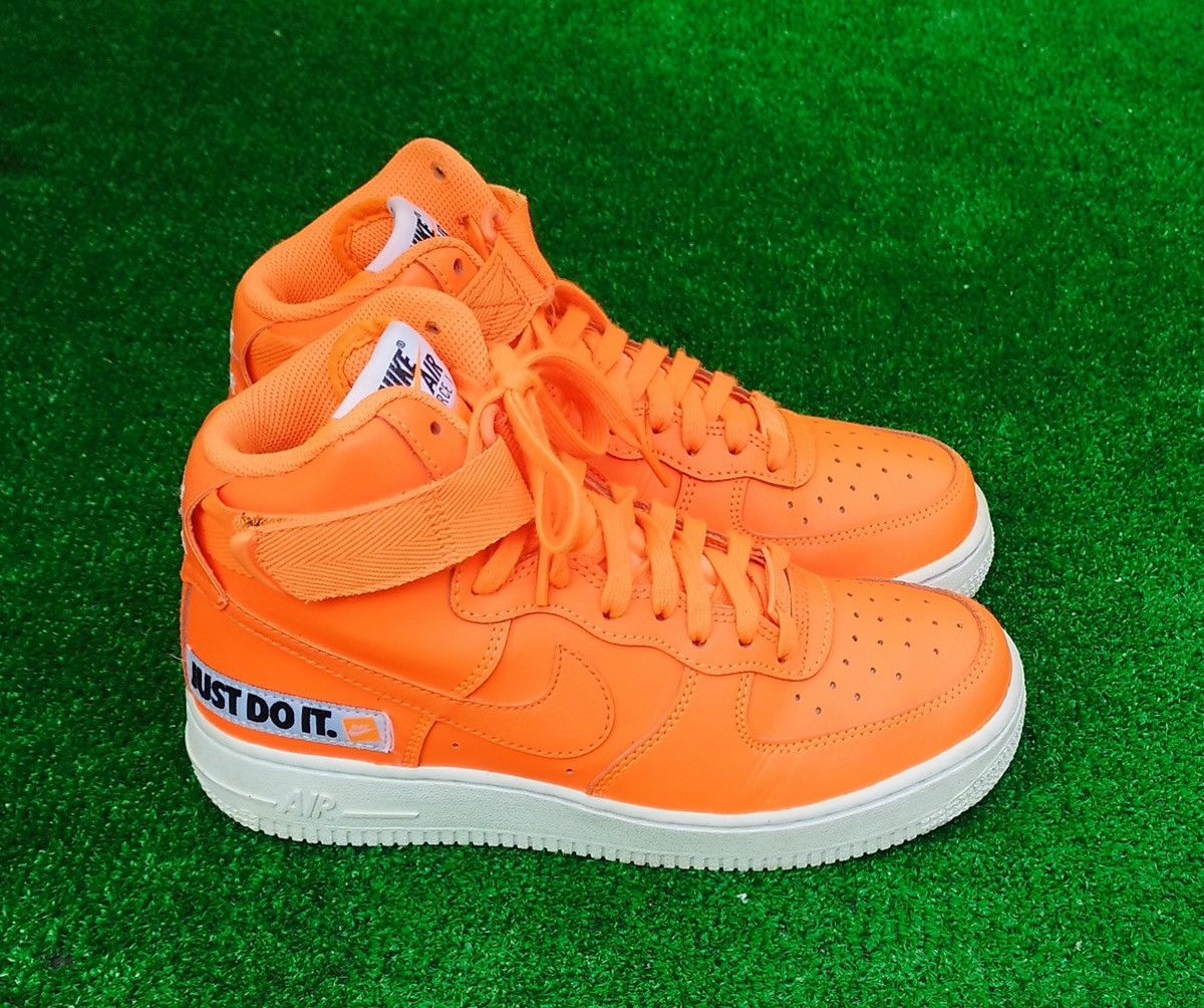 Nike Nike Air Force 1 High Just Do It Pack Orange Unisex #7us Size US 7 / IT 37 - 1 Thumbnail