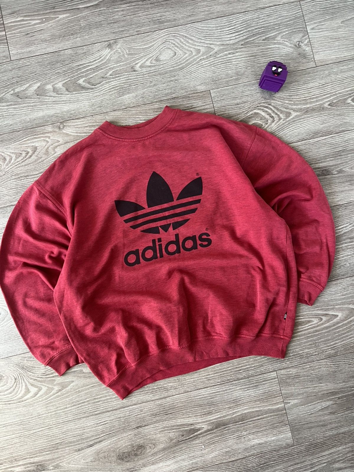 Adidas Vintage Y2k Adidas Oversize Big Logo Crewneck Sweatshirt Size US L / EU 52-54 / 3 - 9 Thumbnail