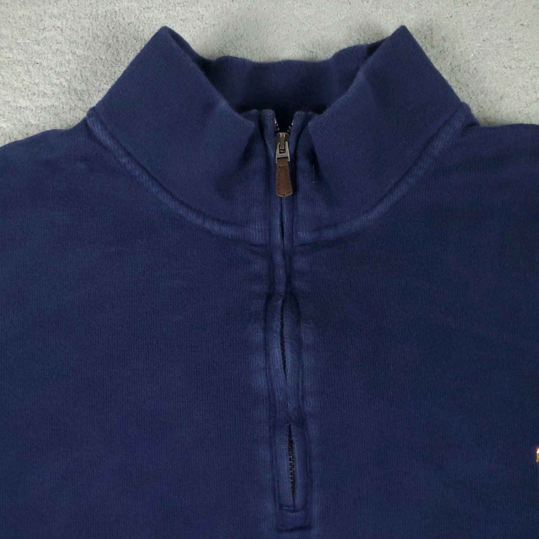 Polo Ralph Lauren Polo Ralph Lauren Sweater Mens 2XB Blue Pony 1/4 Zip Up Pullover Sweatshirt Size US XXL / EU 58 / 5 - 3 Thumbnail