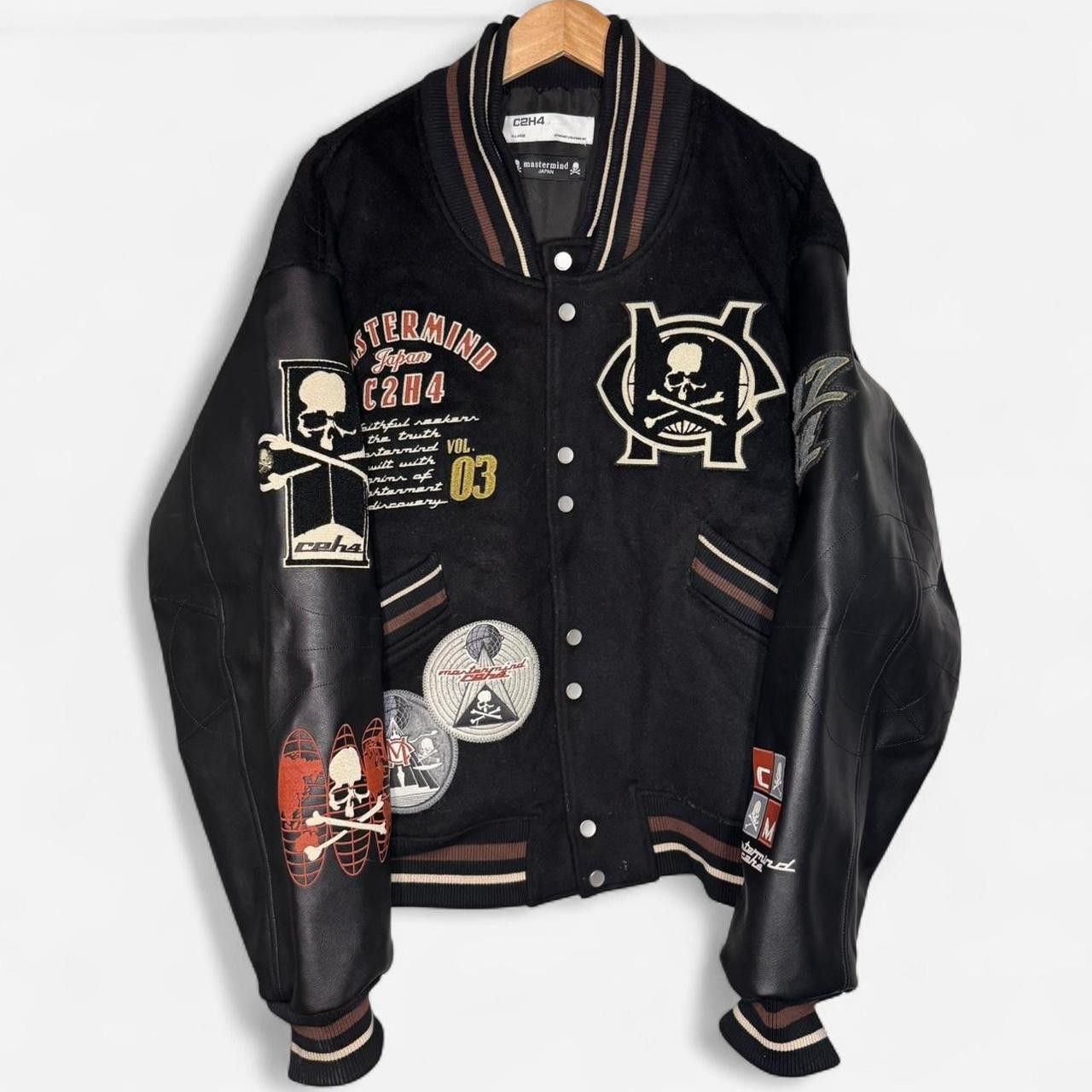 C2H4 × Mastermind Japan C2H4 x Mastermind JAPAN Vol.3 Curvilinear Varsity Jacket Size US XL / EU 56 / 4 - 6 Thumbnail