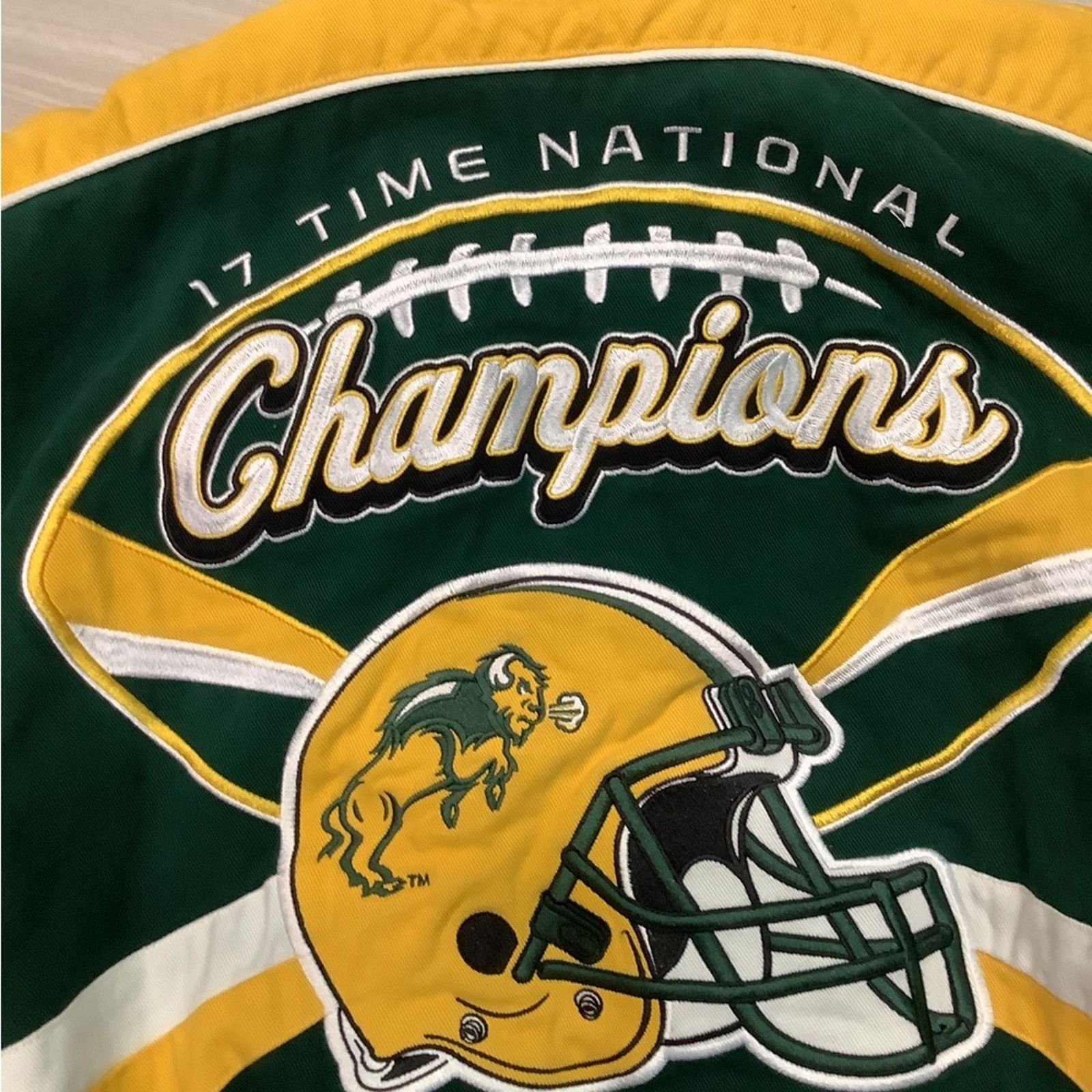 Ebbets Field Flannels NDSU Bison #17 Division champion Bomber Jacket Size US S / EU 44-46 / 1 - 13 Thumbnail