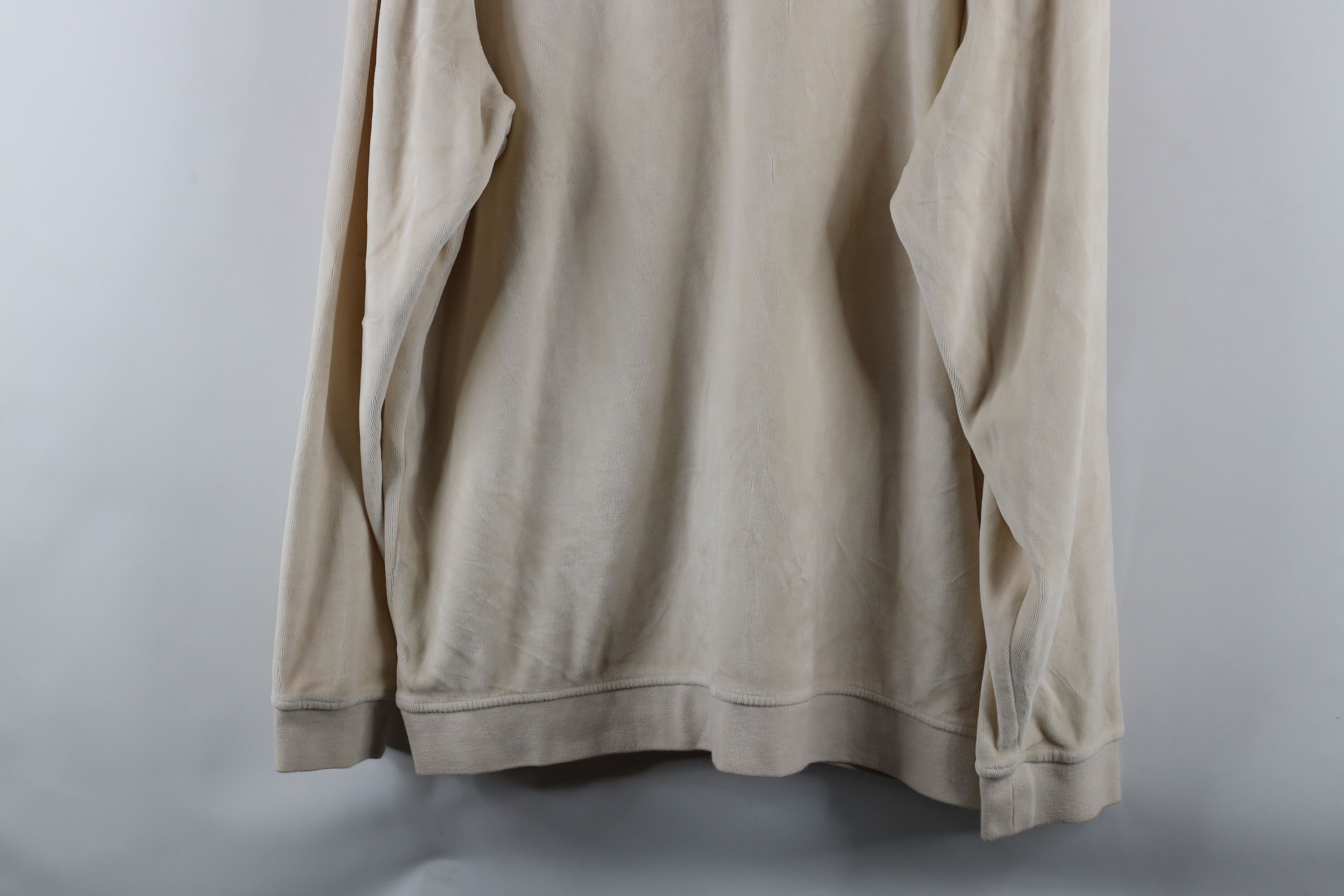 Vintage Vintage 90s Streetwear Collared Pullover Sweater Beige Size US L / EU 52-54 / 3 - 10 Thumbnail