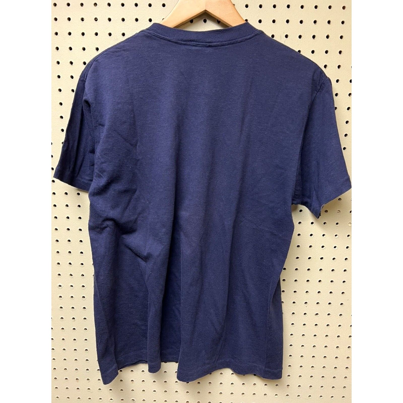 Vintage VINTAGE Florida Floral Rose Glitter T-Shirt Womens L Blue 1990s Cotton Graphic Tourist Single Stitch Tee Size L / US 10 / IT 46 - 2 Thumbnail