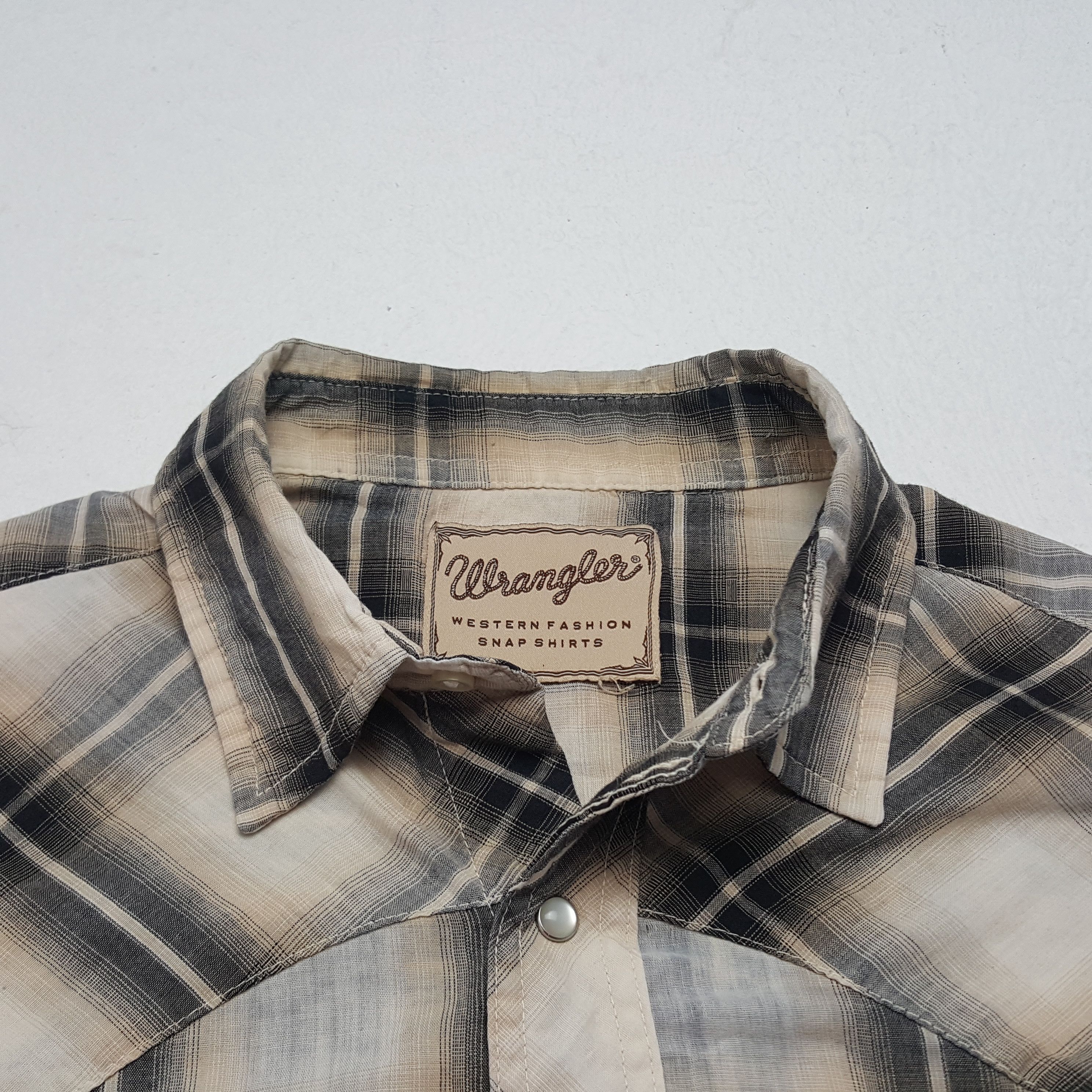 Vintage × Wrangler Vintage Wrangler American Retro Style Flannel Shirt Size US XL / EU 56 / 4 - 3 Thumbnail