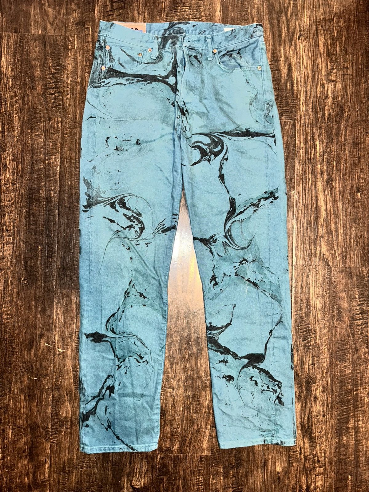 Acne studios 1996 swirl ocean blue デニム Acne studios 1996 swirl ocean blue デニム