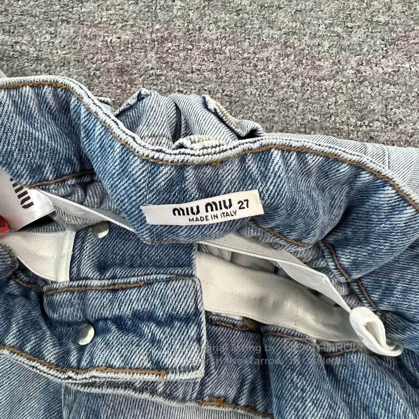 Miu Miu Miu Miu 22SS Denim Shorts. Size 27" / US 4 / IT 40 - 5 Thumbnail