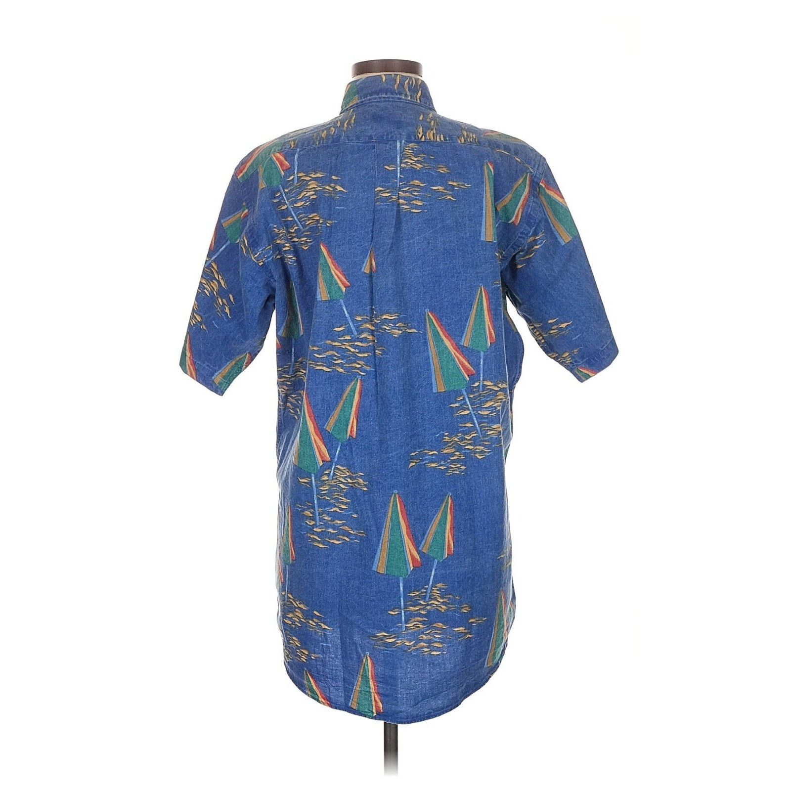 Chaps VTG Chaps Ralph Lauren Shirt Short Sleeve Button Up Umbrella Size US M / EU 48-50 / 2 - 2 Thumbnail
