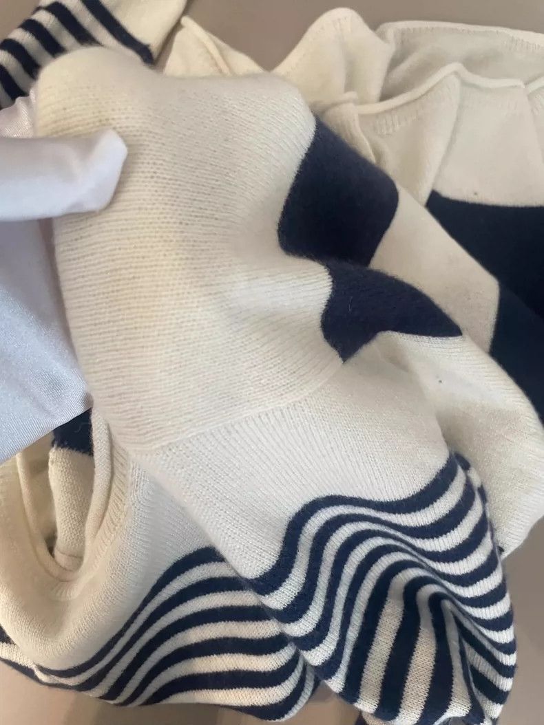 Loro Piana Loro Piana Striped Cashmere Sweater- Size US L / EU 52-54 / 3 - 3 Thumbnail