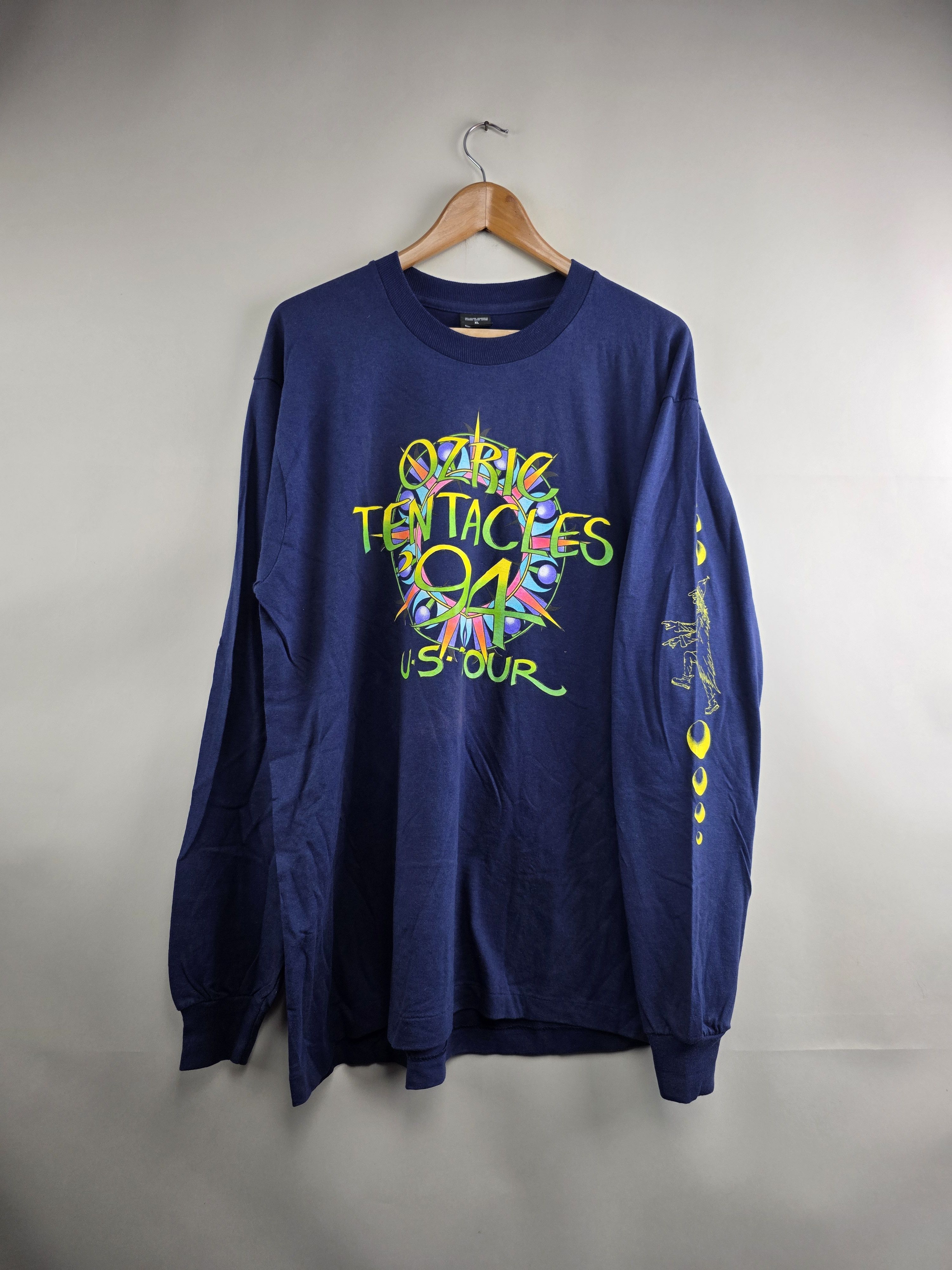 Band Tees × Vintage 1994 Ozric Tentacles Tour Long-sleeved XL 23" 31.5" Size US XL / EU 56 / 4 - 1 Thumbnail