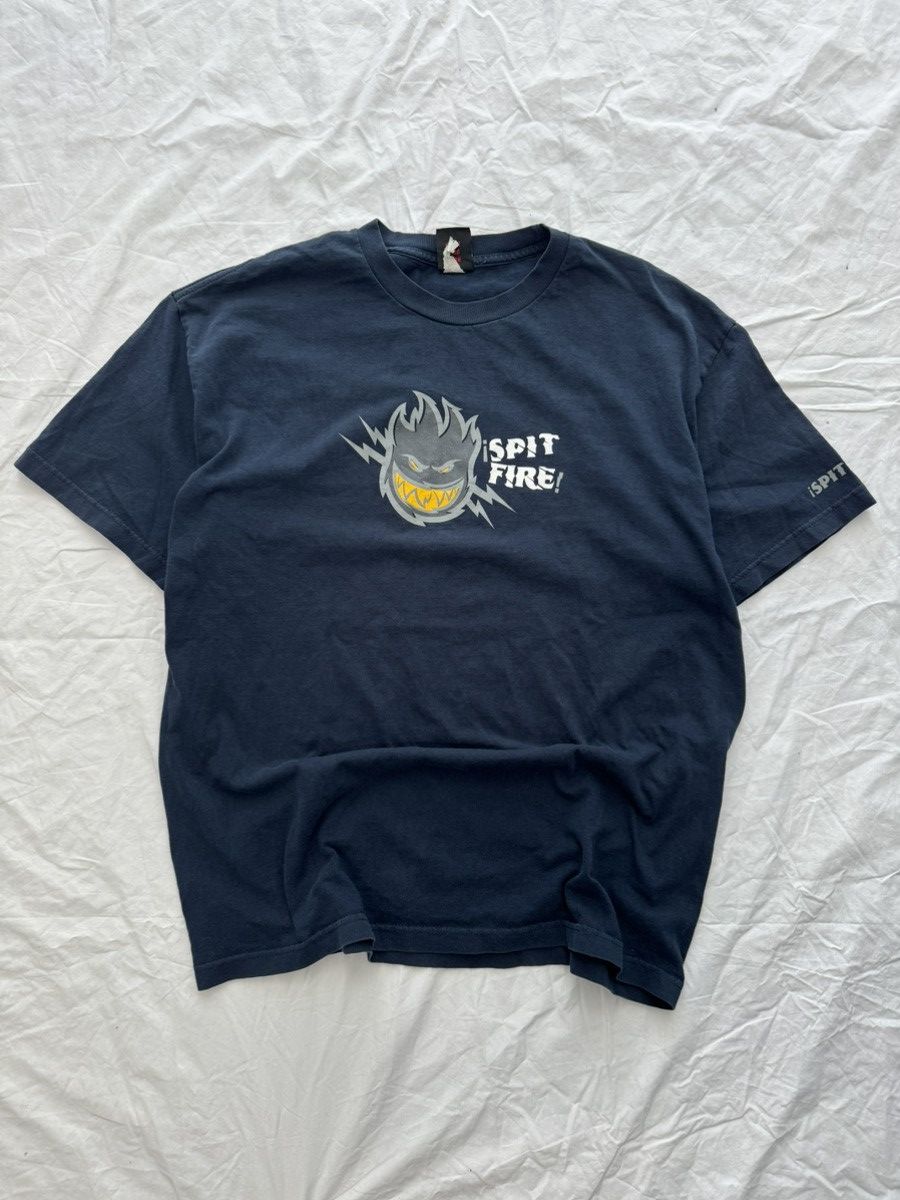 Spitfire Vintage 90s Spit Fire Flame Head Rare T Shirt Size US L / EU 52-54 / 3 - 2 Thumbnail