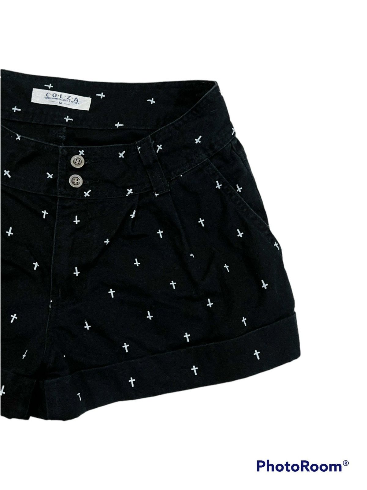 Japanese Brand COLZA vintage cross shorts ➕🖤 Size 27" / US 4 / IT 40 - 3 Thumbnail