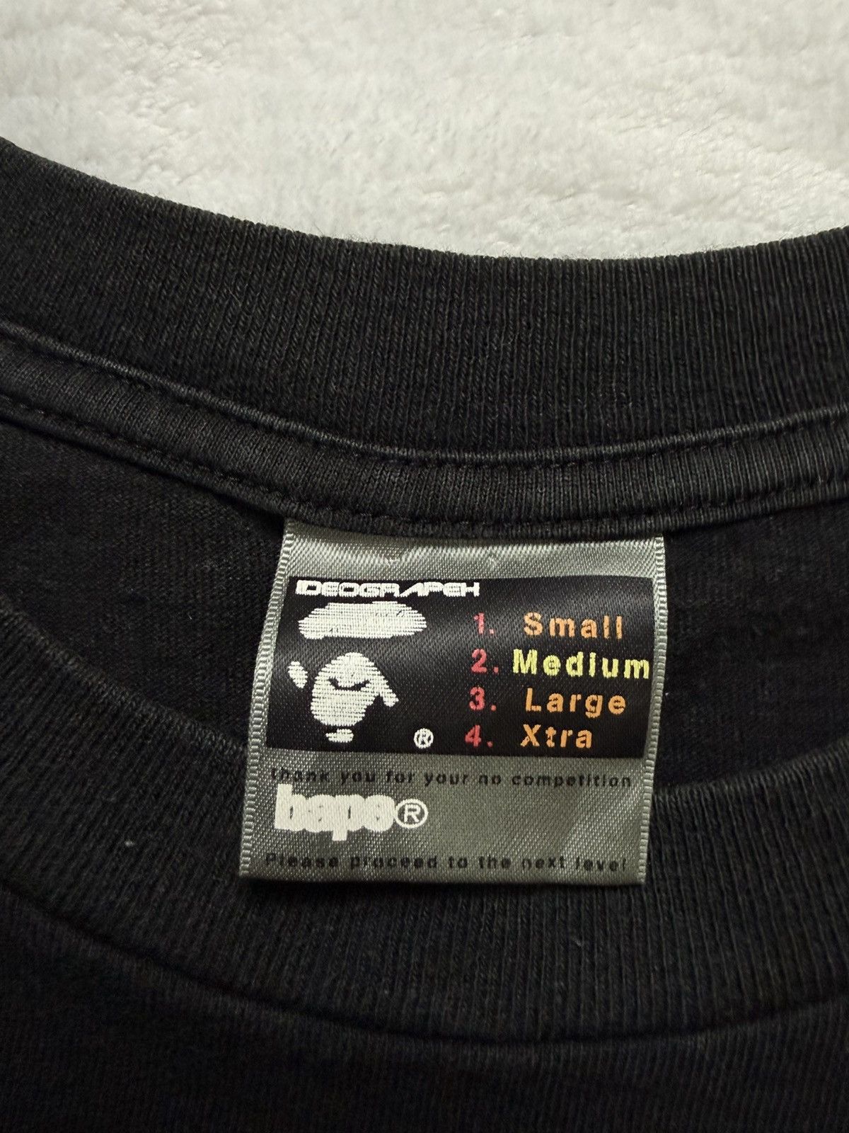 Bape Vintage 1999-2005 2000s 00s A Bathing Ape Bape Black T-shirt Size US M / EU 48-50 / 2 - 6 Thumbnail