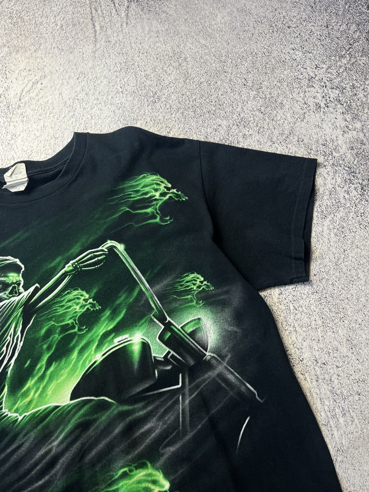 Gildan Vintage Black T shirt Ghost rider Size US L / EU 52-54 / 3 - 12 Thumbnail