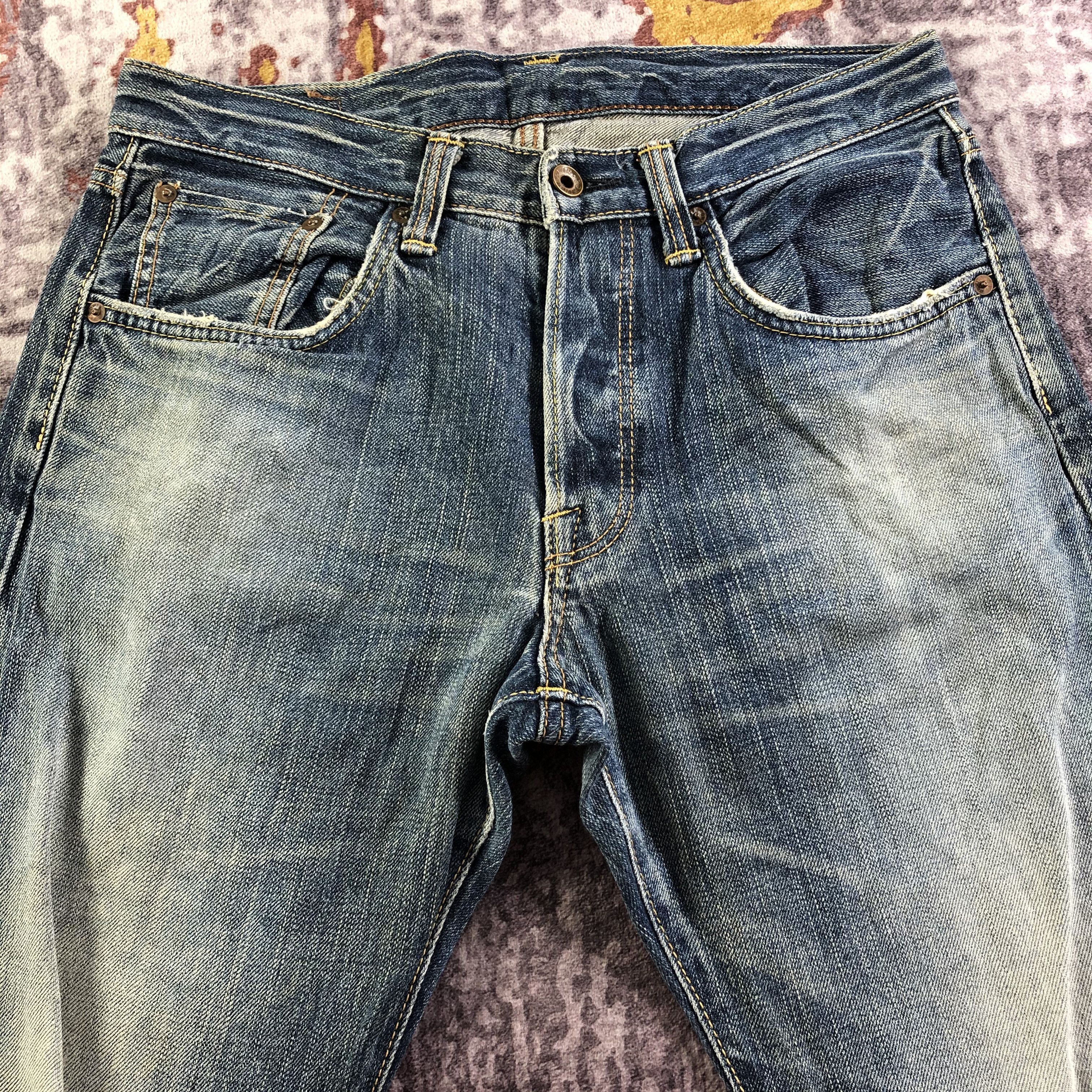 Edwin Vintage Blue Wash Edwin 505 Selvedge Jeans-JM3578 Size US 32 / EU 48 - 3 Thumbnail