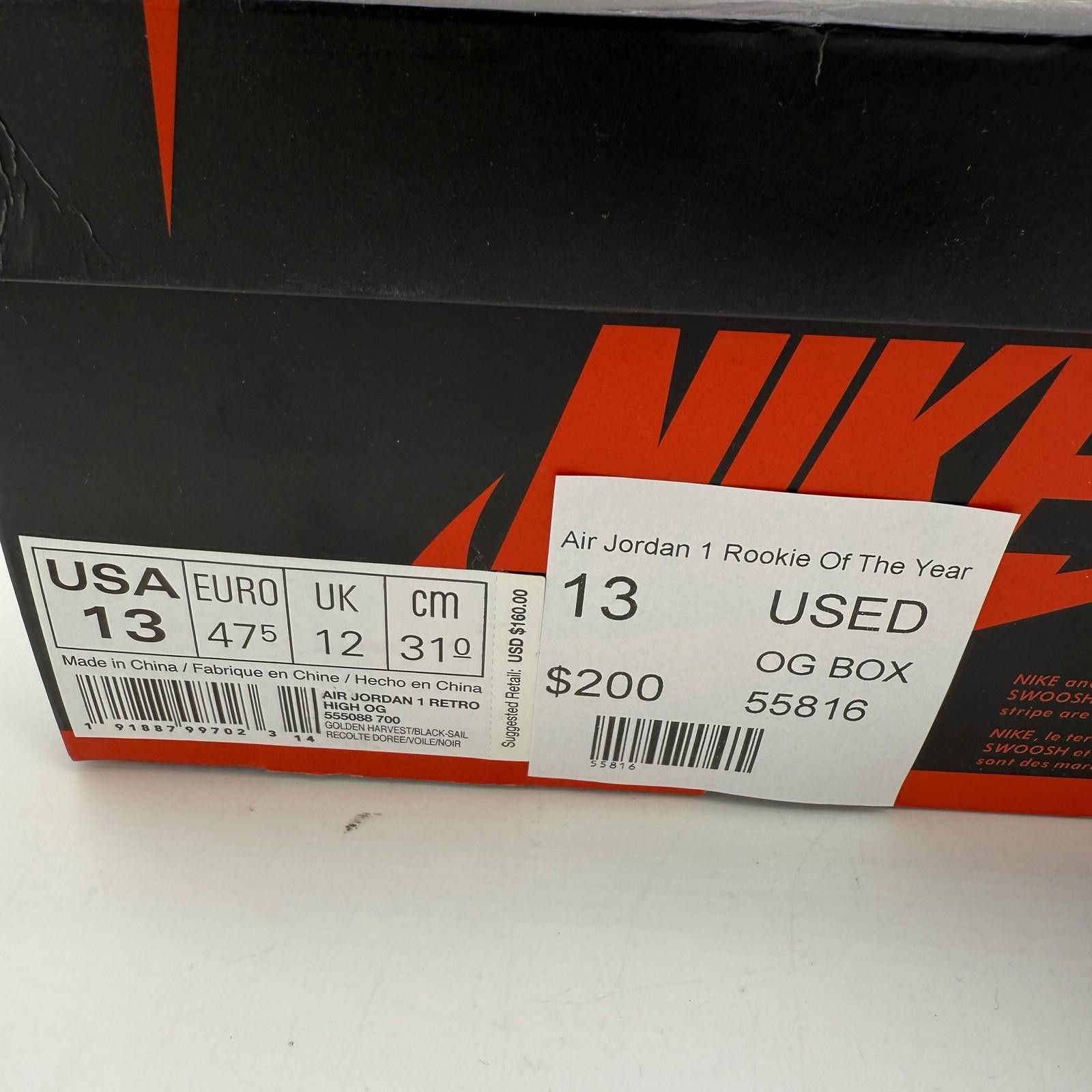Nike og Nike Air Jordan 1 Rookie Of The Year US 13 Used OG Size US 13 / EU 46 - 8 Thumbnail