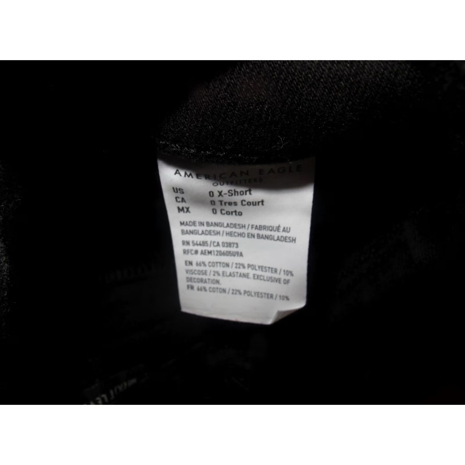 American Eagle Outfitters American Eagle Outfitters Next Level Stretch Skinny Jeans Womens 0 X-Short Black Size 25" / US 0 / IT 36 - 7 Thumbnail